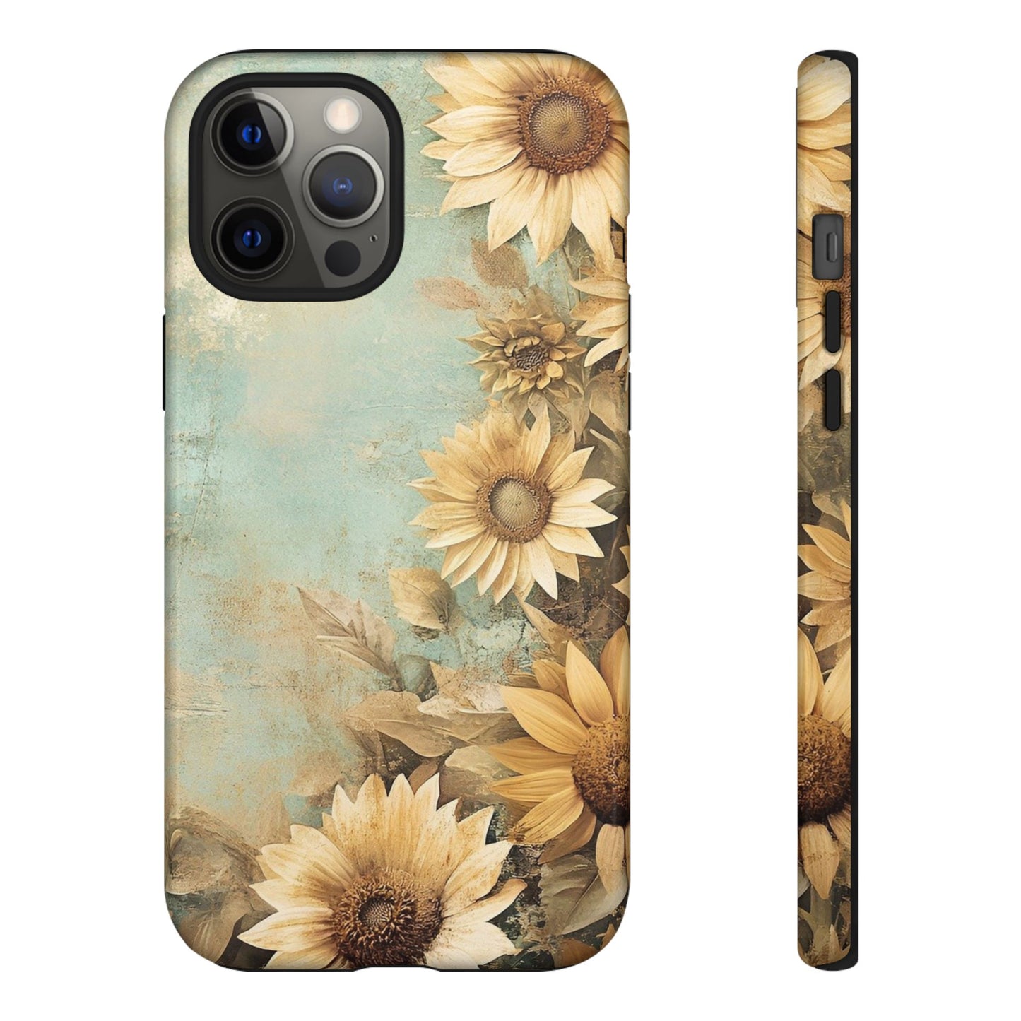 Sunflower Phone Case, Tough Shell Floral Cover, Nature Inspired Gift, Durable Protective Case, Perfect for Spring and Summer