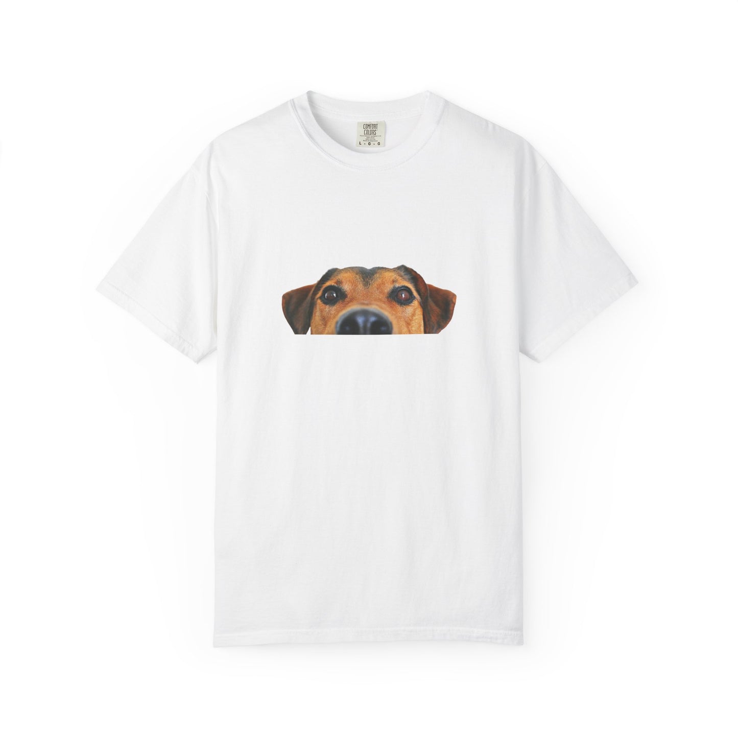 Cute Dog Face Unisex Garment-Dyed T-shirt, Pet Lover Tee, Animal Community Shirt, Birthday Gift, Casual Wear, Dog Lover's Merch