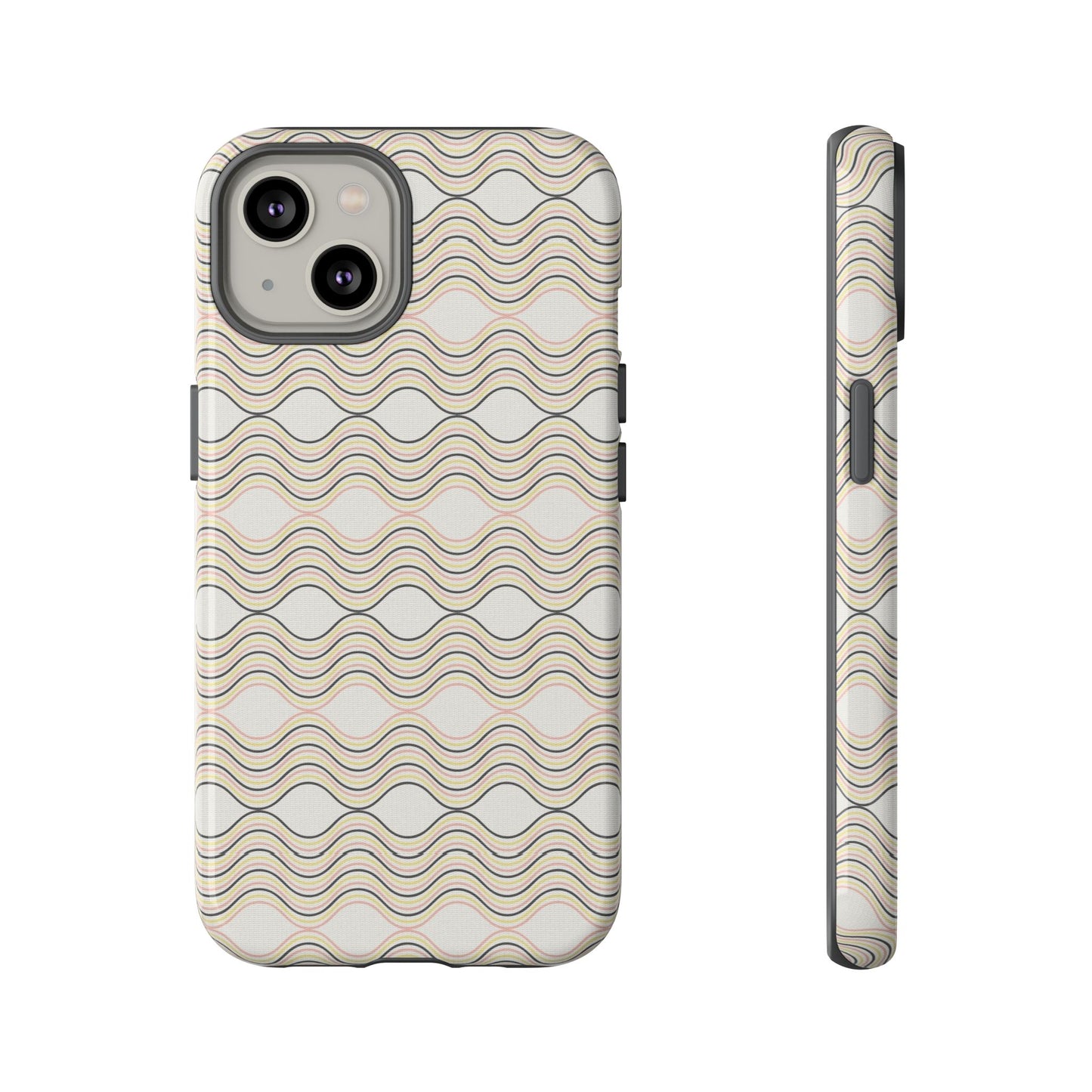 Stylish Phone Case for Tough Protection, Wavy Design, Chic Accessory, Gift for Her, Trendy Tech, Holiday Gift Idea