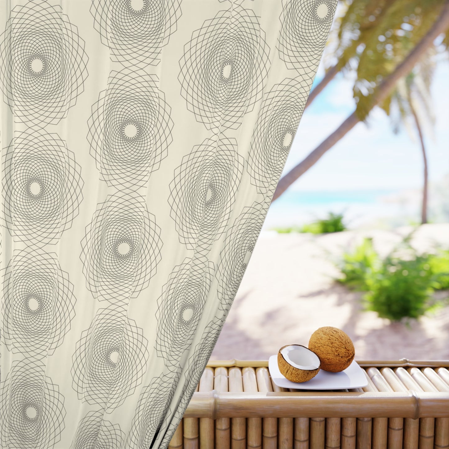 Elegant Patterned Window Curtain - Modern Home Décor, Living Room Drapes, Bedroom Curtains, Minimalist Design