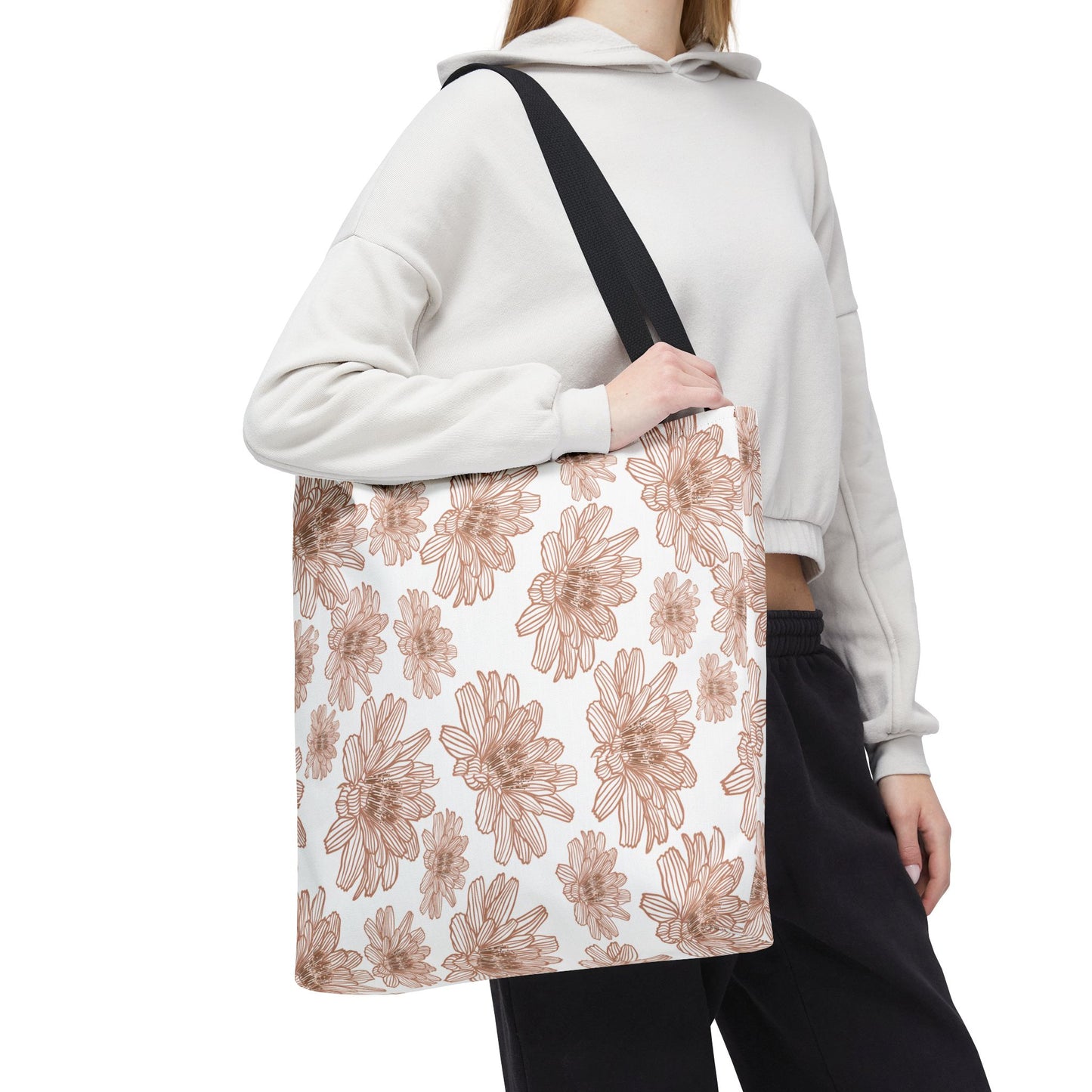Floral Tote Bag | Stylish Reusable Shopping Bag | Eco-Friendly Gift | Beach, Gym, Grocery, Travel, Market