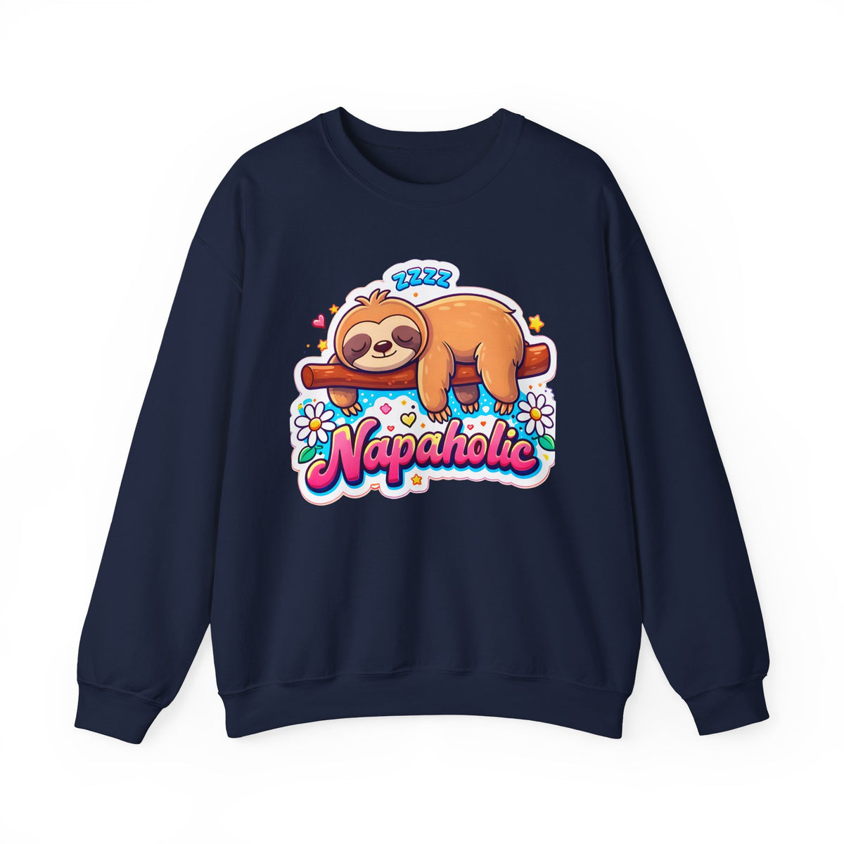 Napaholic Sweatshirt — Cute Sloth Nap Lover Crewneck