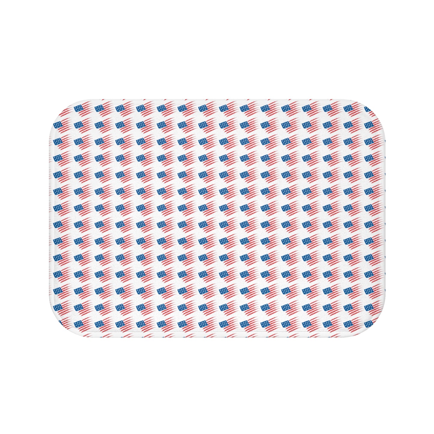 Patriotic Bath Mat with American Flag Design, Shower Mat, Bathroom Decor, Gift for Independence Day, USA Home Decor