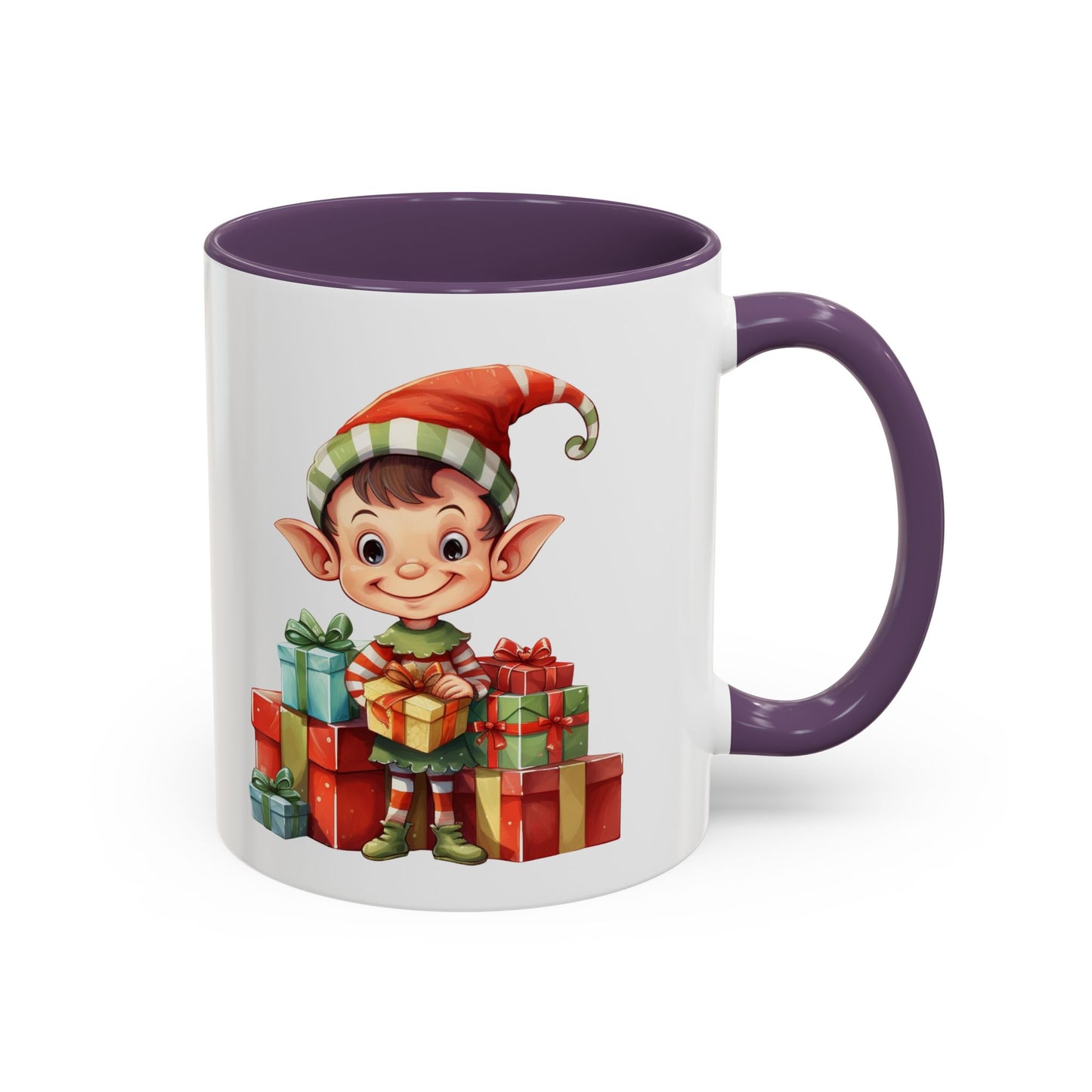 Holiday Elf Coffee Mug - Festive Gift Mug, Christmas Decor, Cute Elf Mug, Coffee Lover Gift, Winter Holiday Drinkware