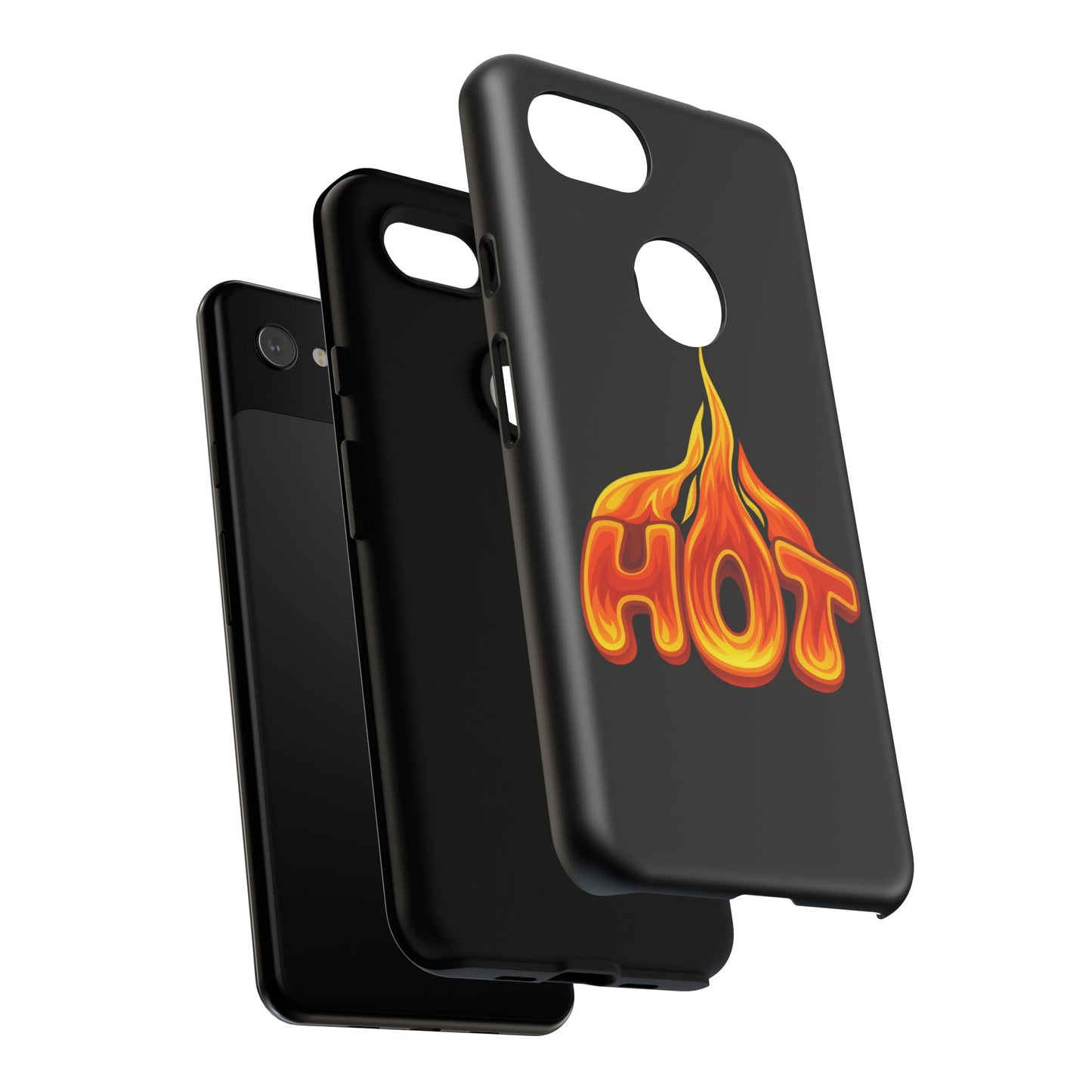 Stylish Phone Case, Hot Flames Design, Gift for Teens, Trendy Accessory, Protective Cover, Unique Phone Case