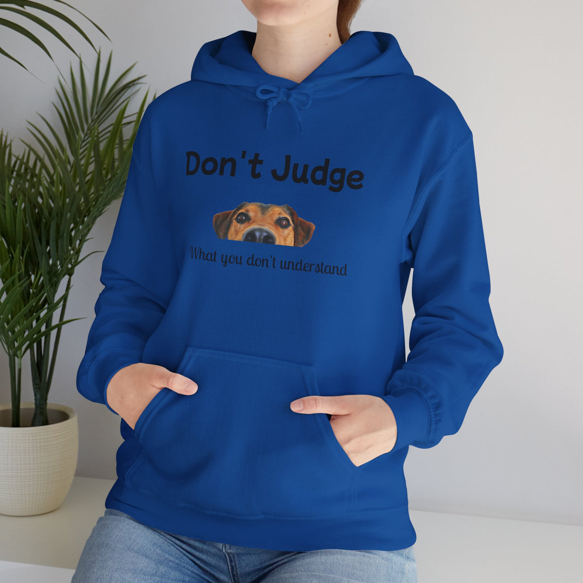 Don't Judge Hoodie - Funny Dog Sweatshirt for Dog Lovers, Perfect Gift for Pet Owners, Cozy Casual Wear, Great for All Occasions