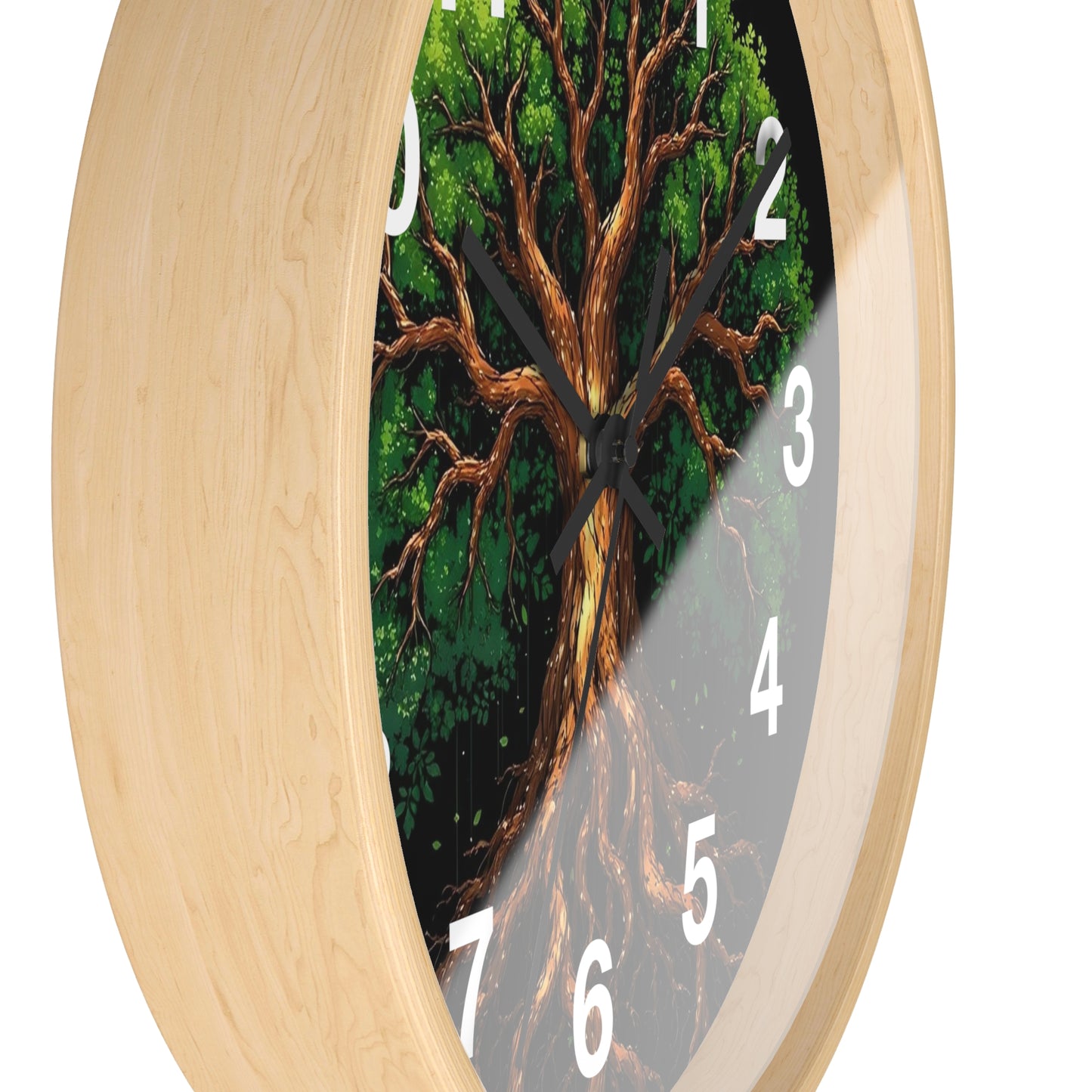 Nature-Inspired Tree Wall Clock, Home Decor, Eco-Friendly Gift, Rustic Aesthetic, Unique Timepiece, Woodland Theme