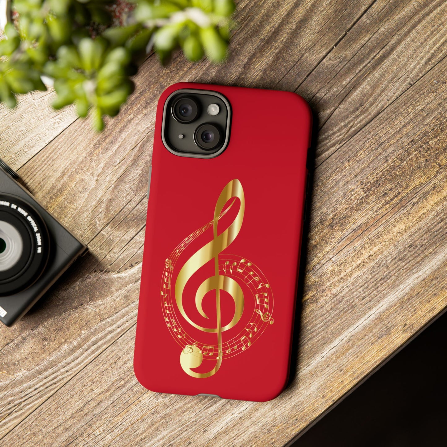 Tough Cases - Red Musical Note