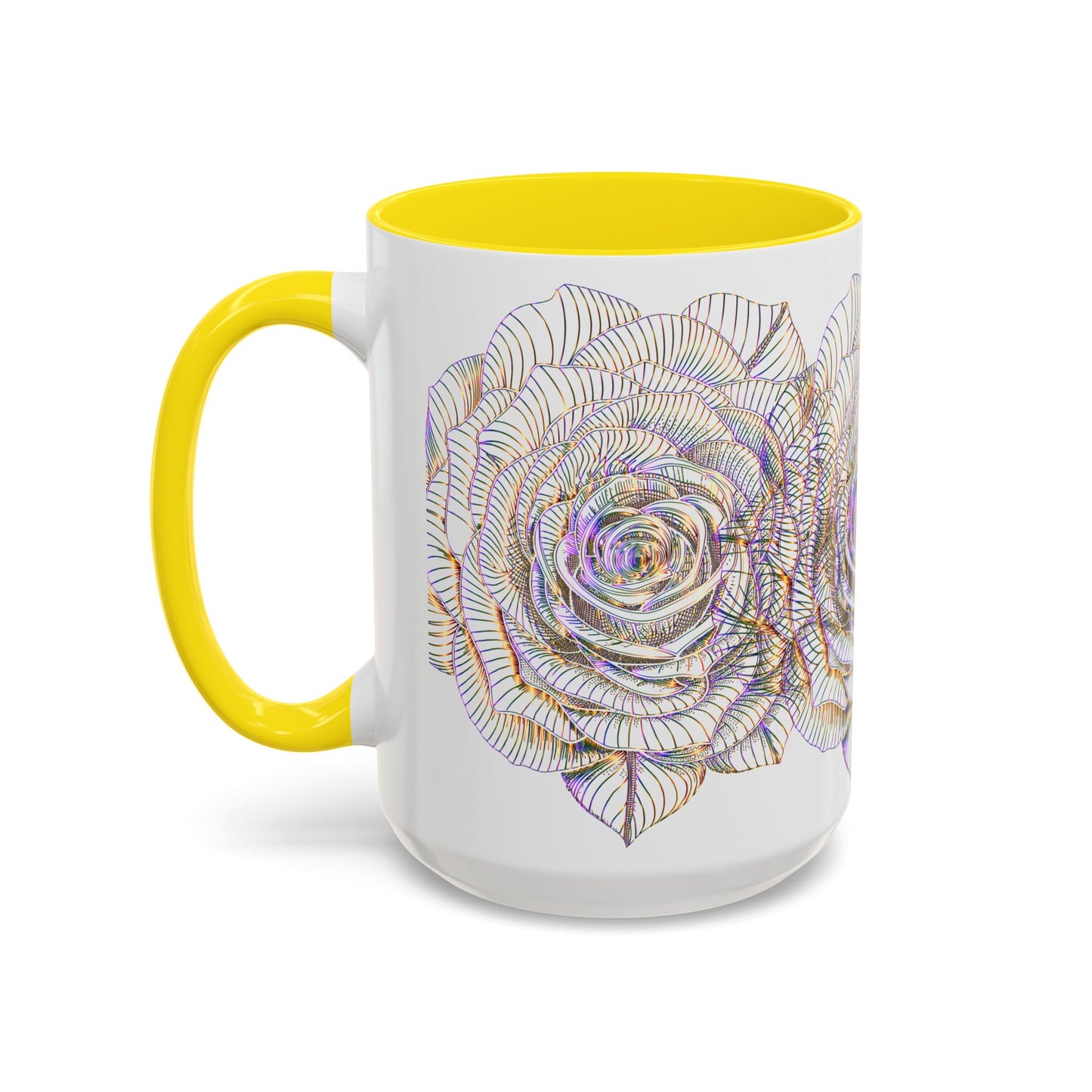 Holographic Floral Coffee Mug - Perfect Gift for Plant Lovers, Home Decor, Tea & Coffee Lovers, Mother's Day, Birthdays