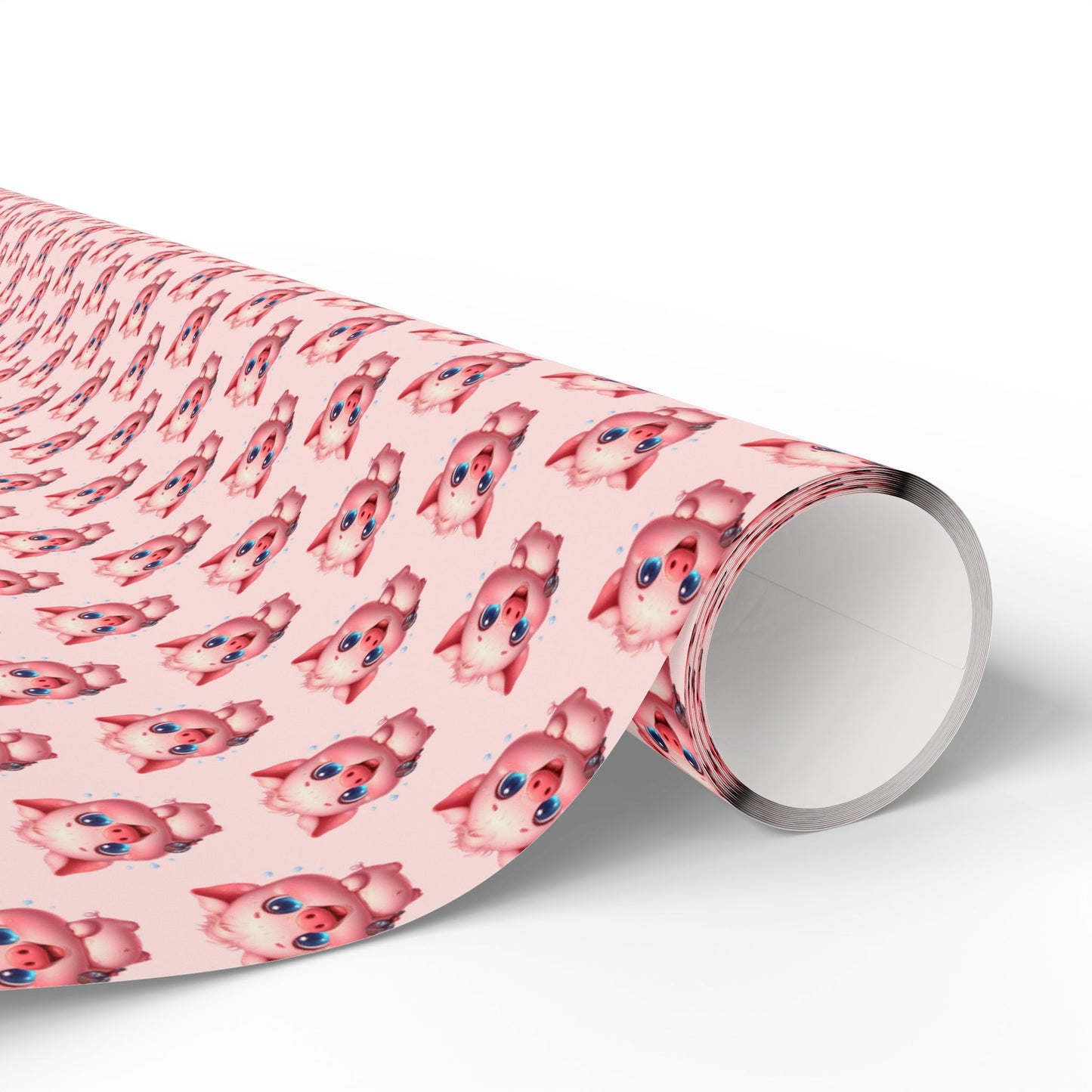 Cute Pig Pattern Wrapping Paper, Gift Wrap for Birthdays, Holidays, Baby Showers, Party Decor, Craft Projects
