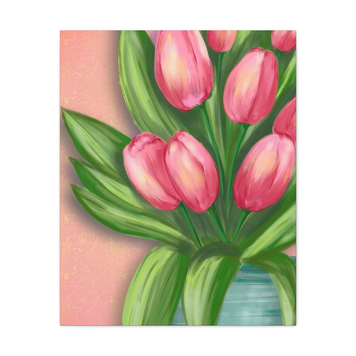 Matte Canvas, Stretched, 1.25" Tulips