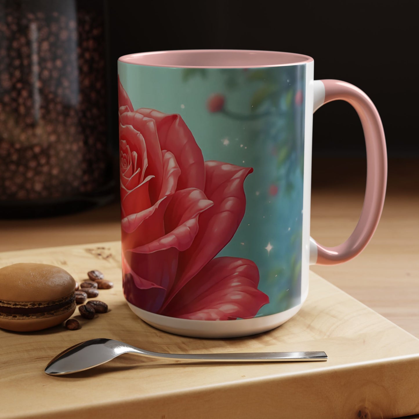 Elegant Rose Coffee Mug for Floral Lovers, Perfect Gift for Mother’s Day, Birthday, Home Decor, Garden Enthusiasts, Art Collectors