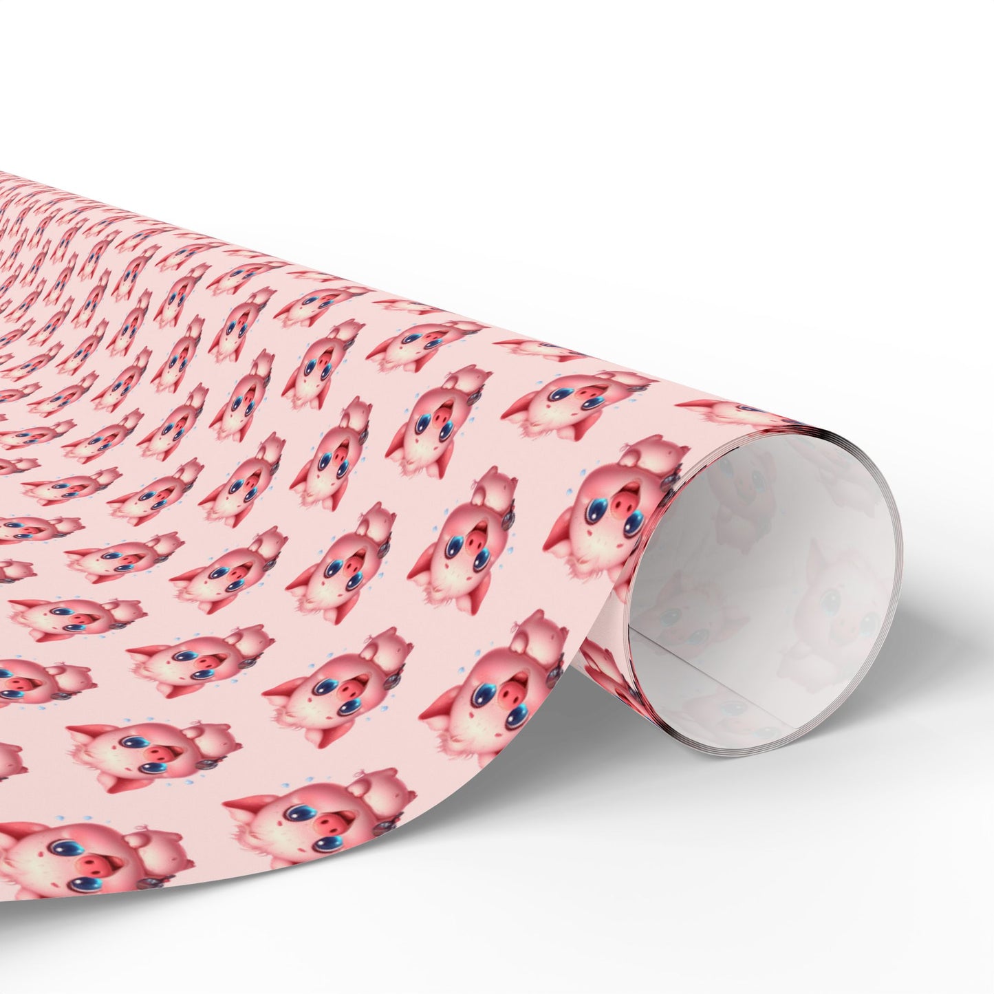 Cute Pig Pattern Wrapping Paper, Gift Wrap for Birthdays, Holidays, Baby Showers, Party Decor, Craft Projects