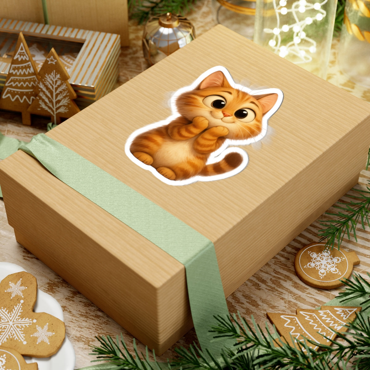 Adorable Cat Kiss-Cut Stickers - Perfect for Cat Lovers and Personalization