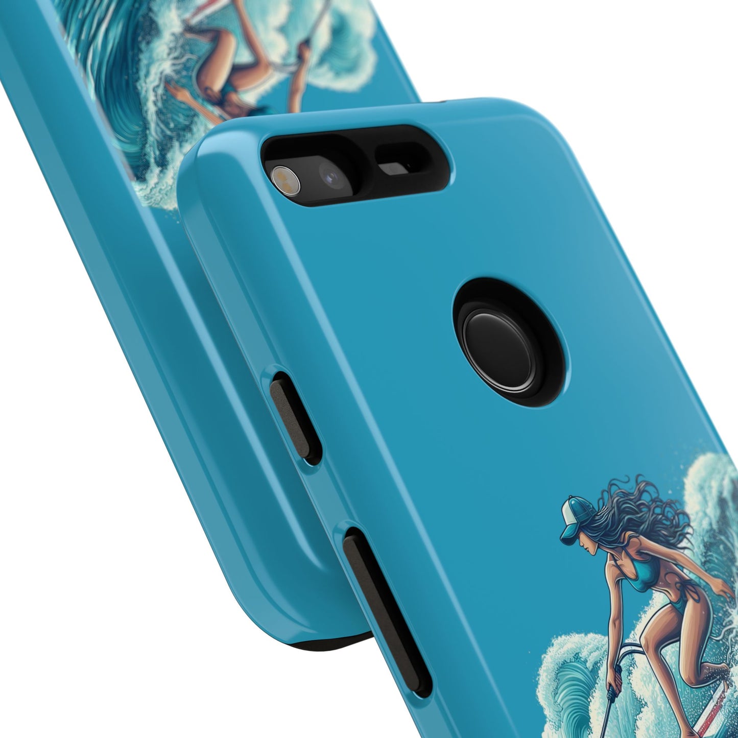 Surfing Phone Case, Coastal Vibes Phone Cover, Tough Cases for Beach Lovers, Ocean Art Phone Accessories, Summer Gift Idea