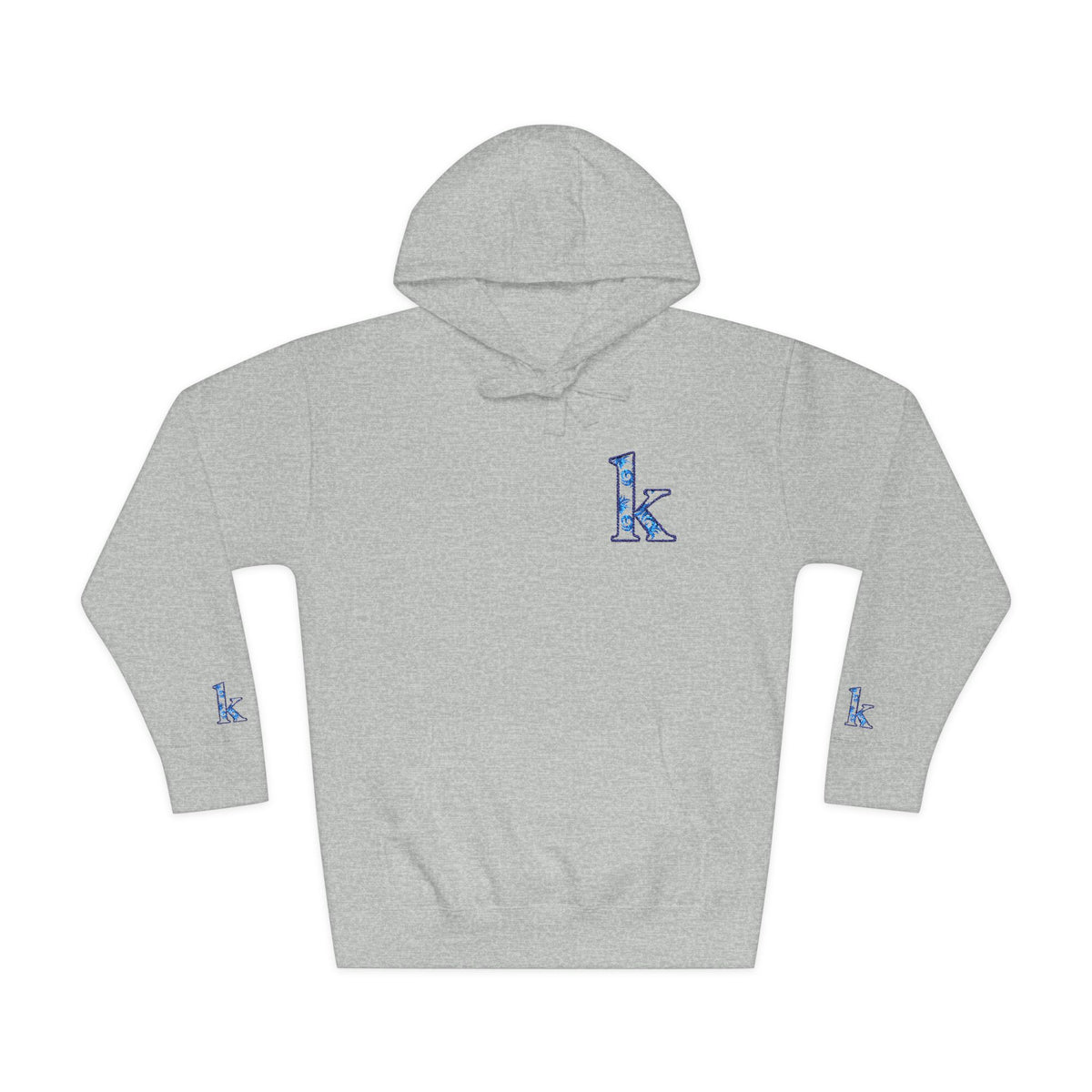 Cozy Floral Monogram Fleece Hoodie for Unisex - Perfect Gift for Birthdays, Valentine’s Day, Casual Wear, Adventure