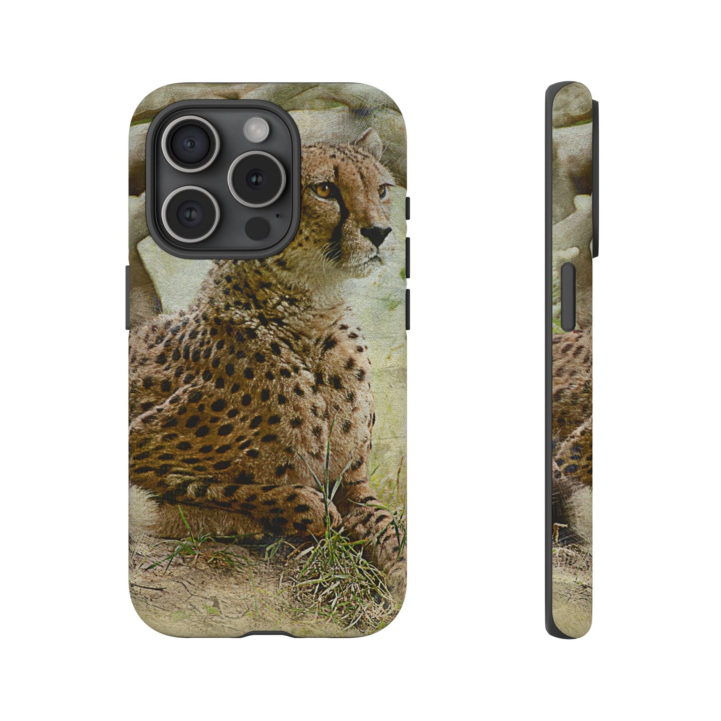 Cheetah Phone Case, Tough Cases, Animal Lover Gift, Wildlife Protection, Eco-Friendly Mobile Cover, Unique Phone Accessory