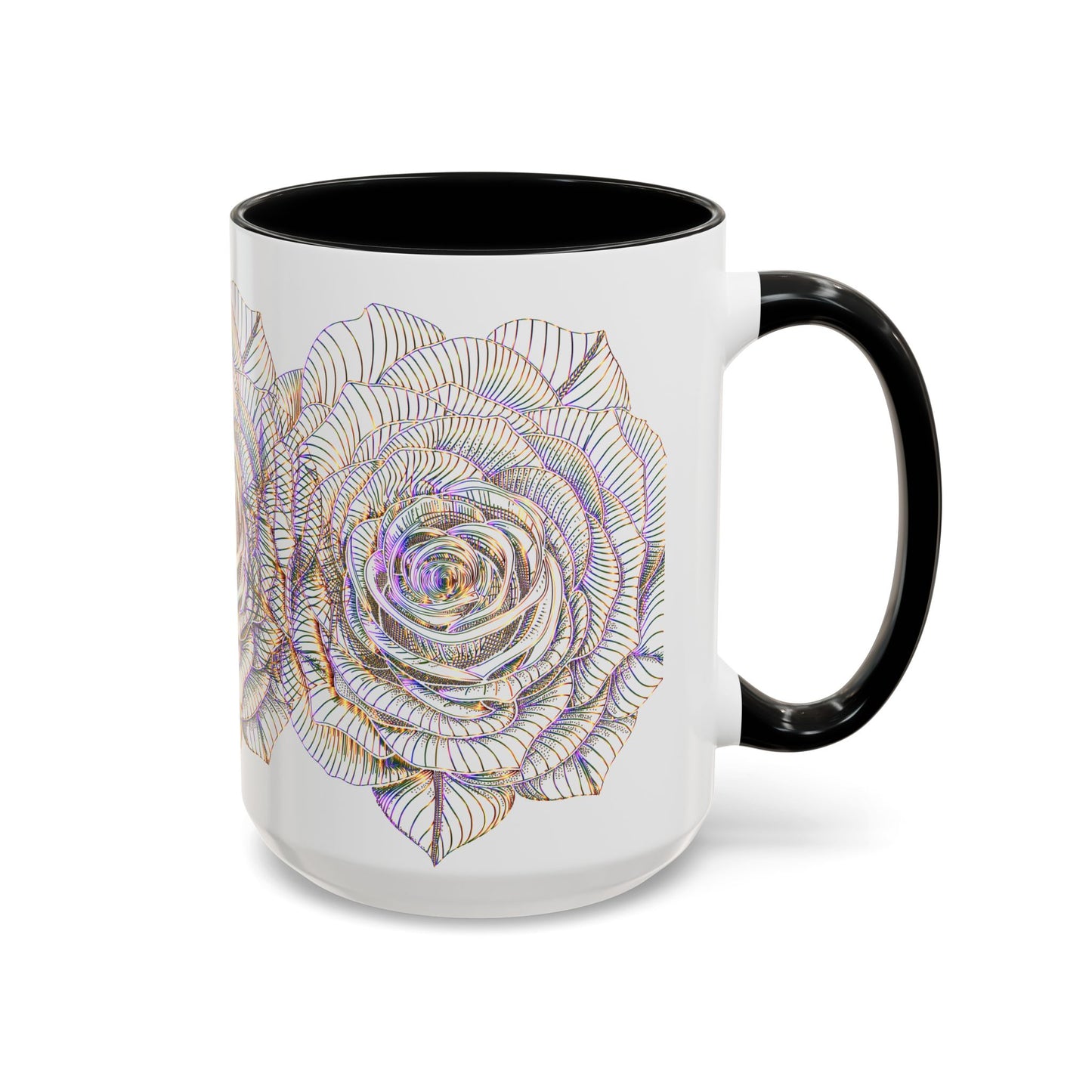 Holographic Floral Coffee Mug - Perfect Gift for Plant Lovers, Home Decor, Tea & Coffee Lovers, Mother's Day, Birthdays