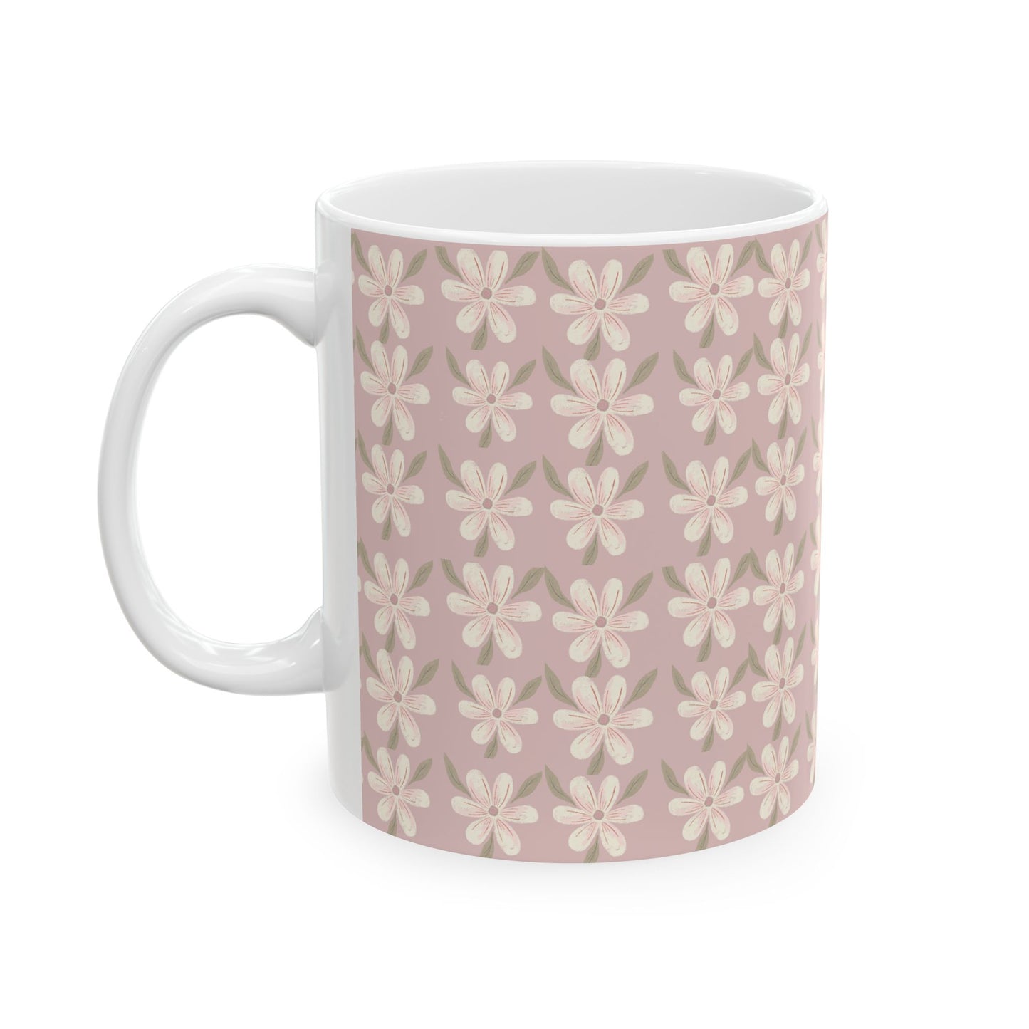 Ceramic Mug, (11oz, 15oz) Daisy