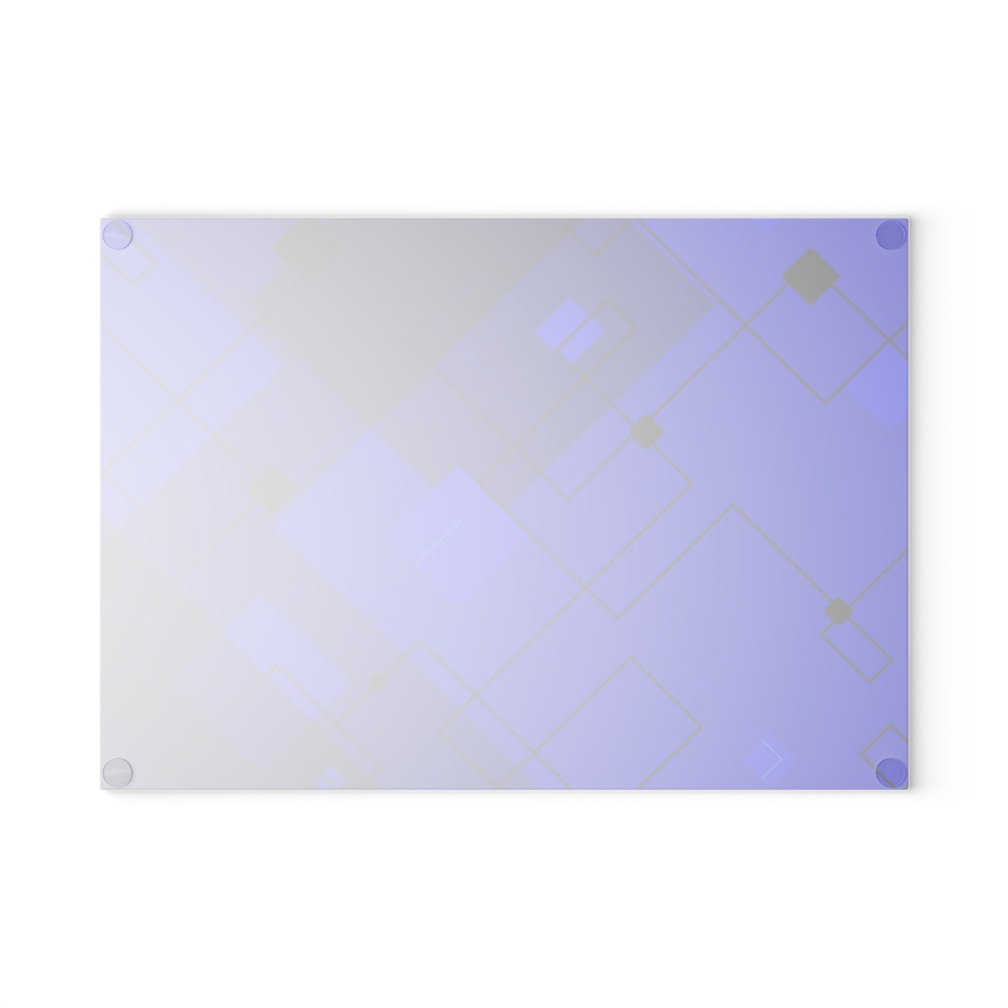 Geometric Glass Cutting Board - Modern Kitchen Decor, Unique Gift for Chefs, Housewarming, Wedding, Stylish Kitchen Accessory