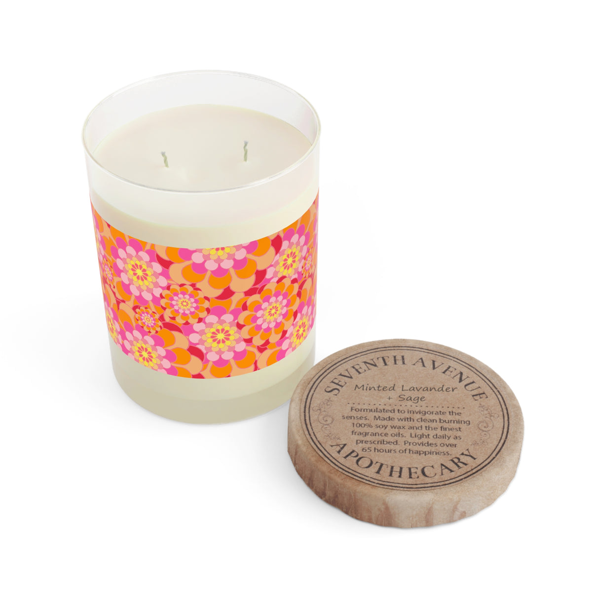 Vibrant Floral Scented Candle - Decorative Home Accent, Gift for Her, Relaxation Candle, Unique Wedding Favors, Aromatherapy Decor