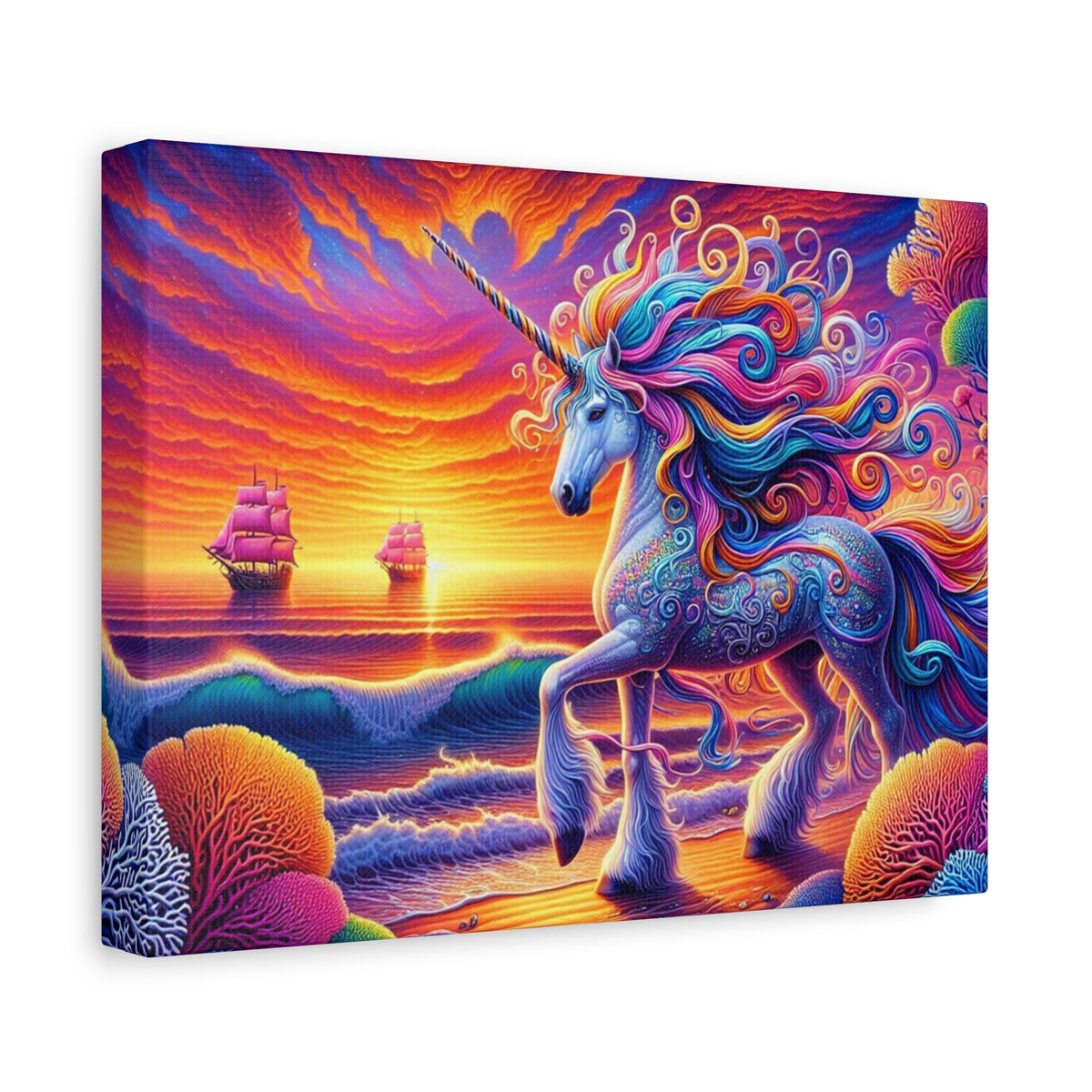 Matte Canvas, Stretched, 1.25" Unicorn