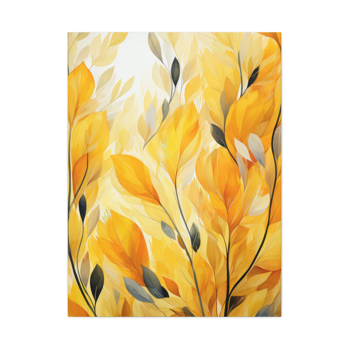 Gorgeous Yellow Matte Canvas Art Print, Stretched, 1.25"