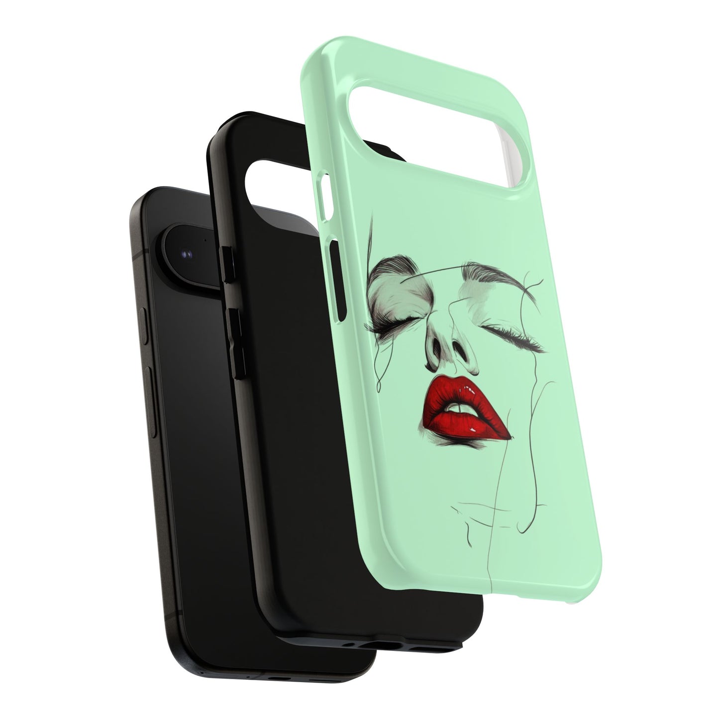 Stylish Phone Case, Artistic Phone Cover, Trendy Tech Accessory, Unique Cell Phone Protector, Gift for Her, Modern Aesthetic