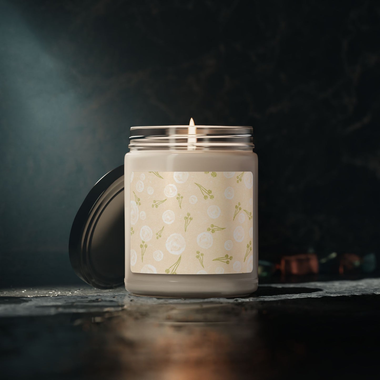 Delicate Floral Scented Soy Candle | Eco-Friendly Home Decor, Relaxation Gift, Aromatherapy Candle, Wedding Favors, Self-Care Treat