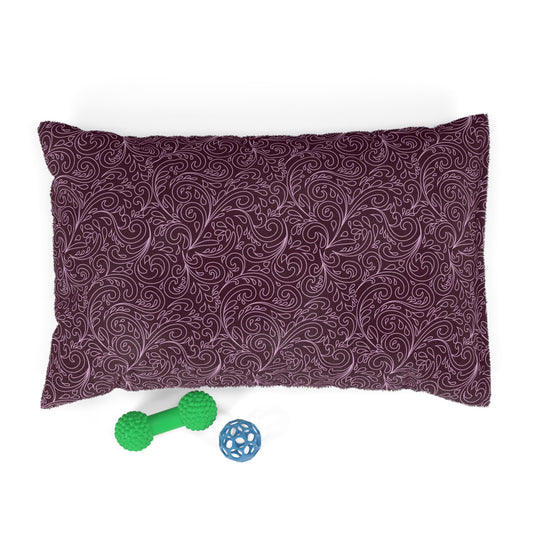 Luxurious Pet Bed with Swirly Design, Cozy Pet Bed, Dog Bed, Cat Bed, Plush Pet Cushion, Stylish Pet Decor