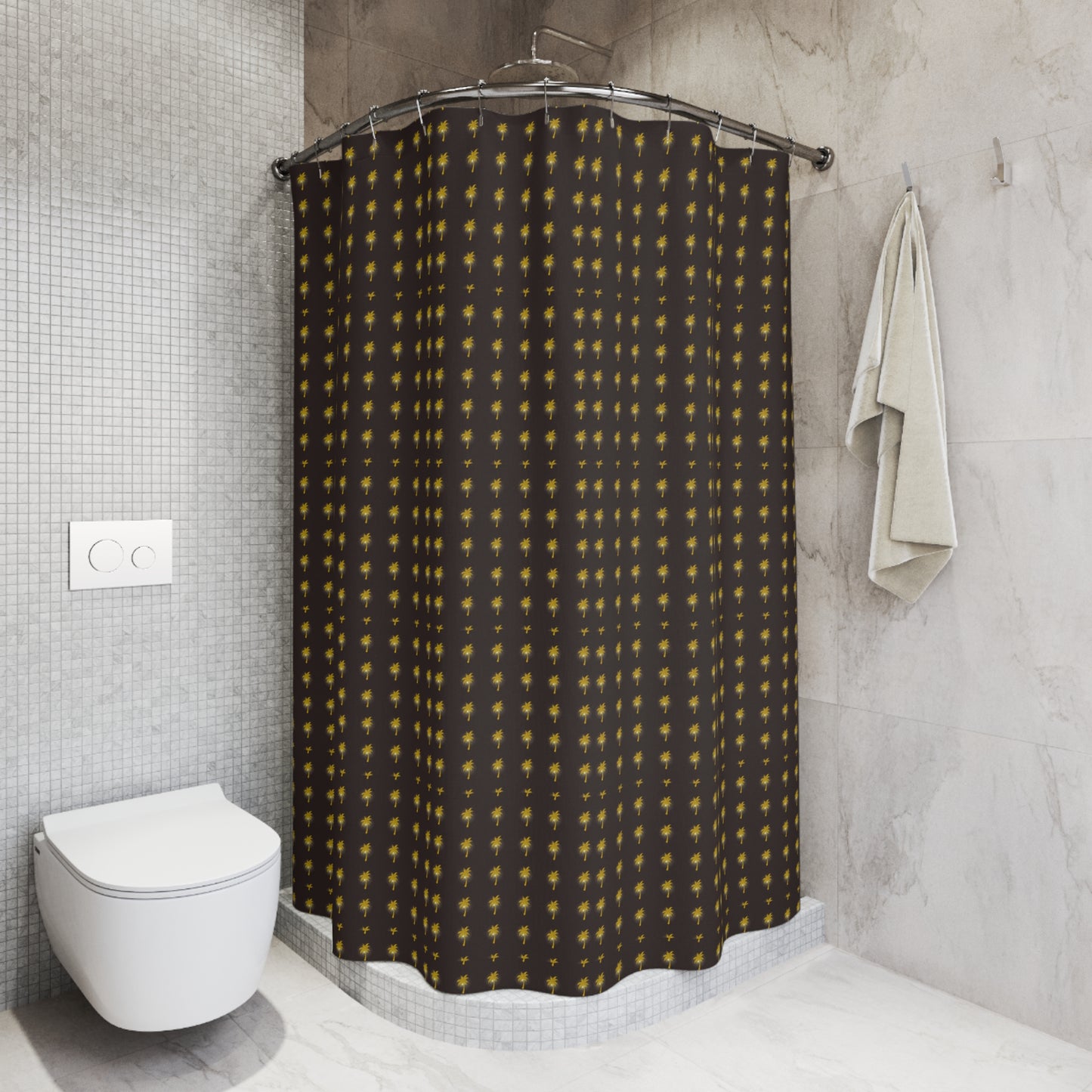 Stylish Starry Shower Curtain, Modern Bathroom Decor, Star Pattern Curtain, Boho Home Accessories, Unique Gift Idea