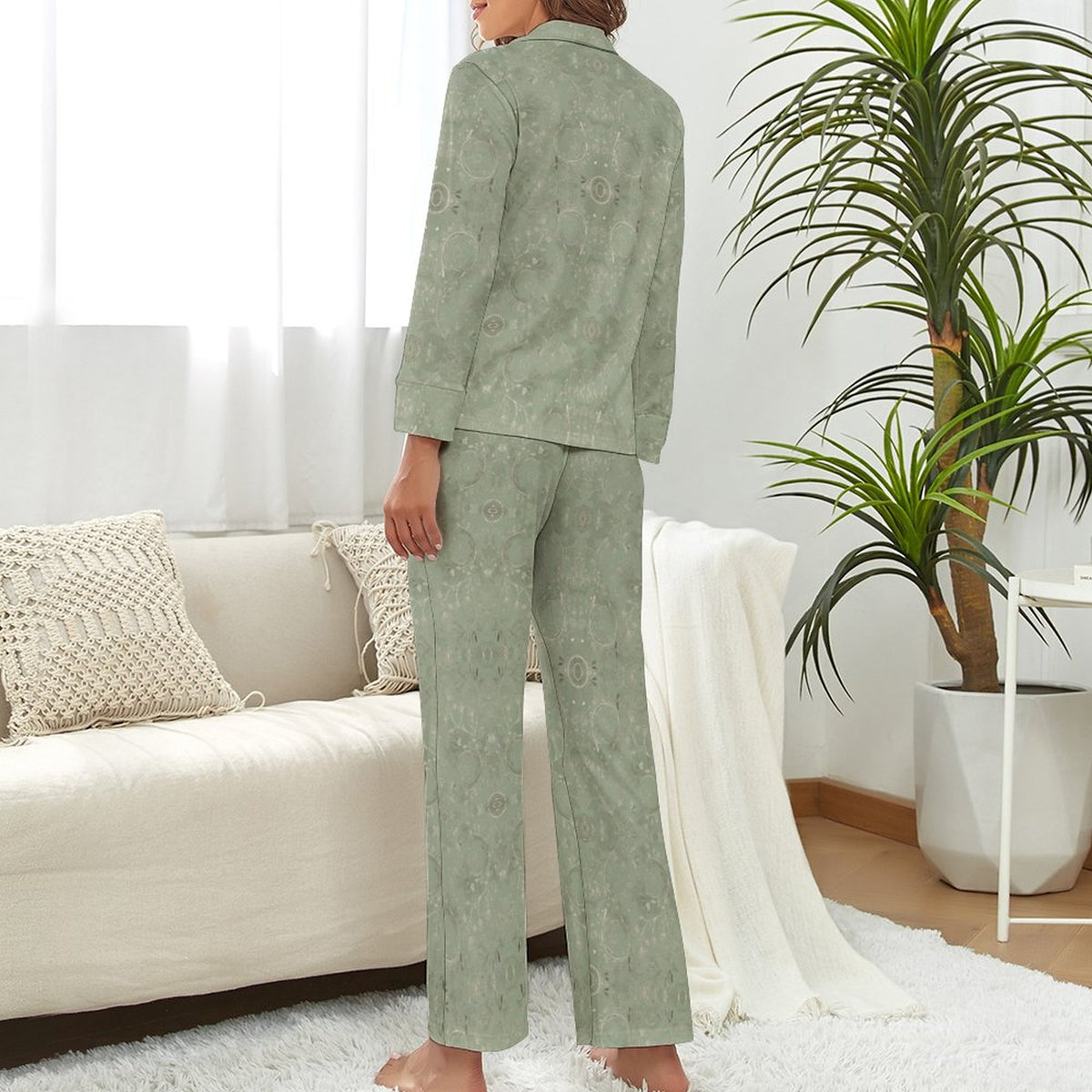 V-Neck Women Night Wear Suit