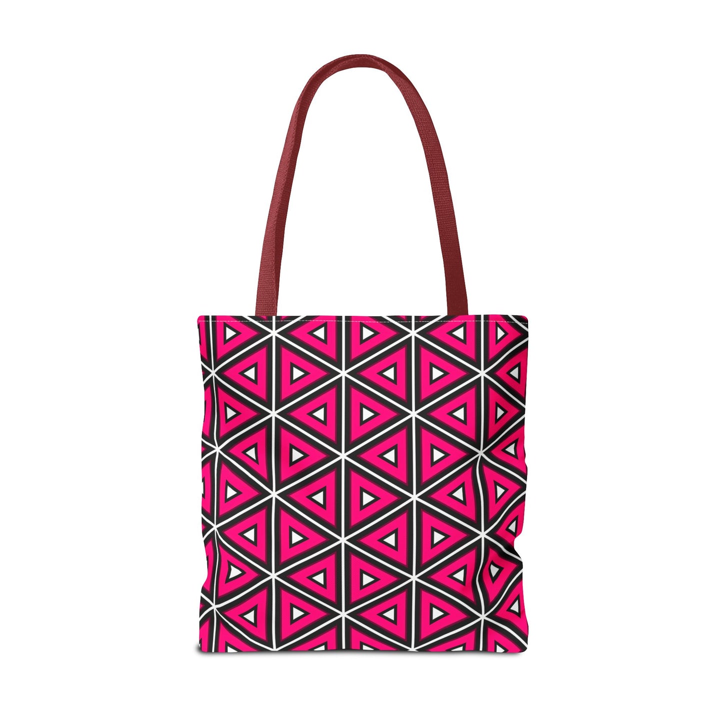 Vibrant Geometric Tote Bag, Trendy Shopping Tote, Cute Carry-All