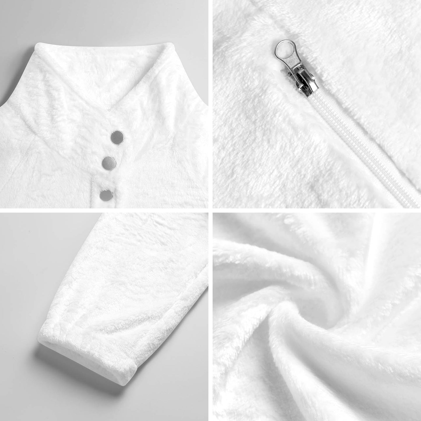 Women's Stand-Up Collar Fleece Jacket