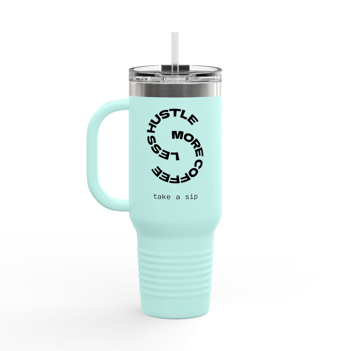 Motivational Insulated Travel Mug for Coffee Lovers, 40oz Coffee Tumbler, Perfect for Work and Travel, Gift for Her