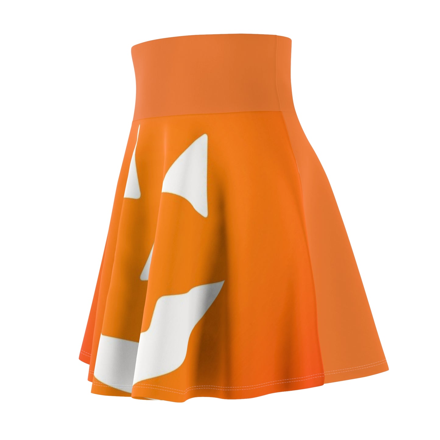 Halloween Pumpkin Women's Skater Skirt, Cute Fall Fashion, Spooky Party Outfit, Unique Gift for Halloween Lovers, AOP Design