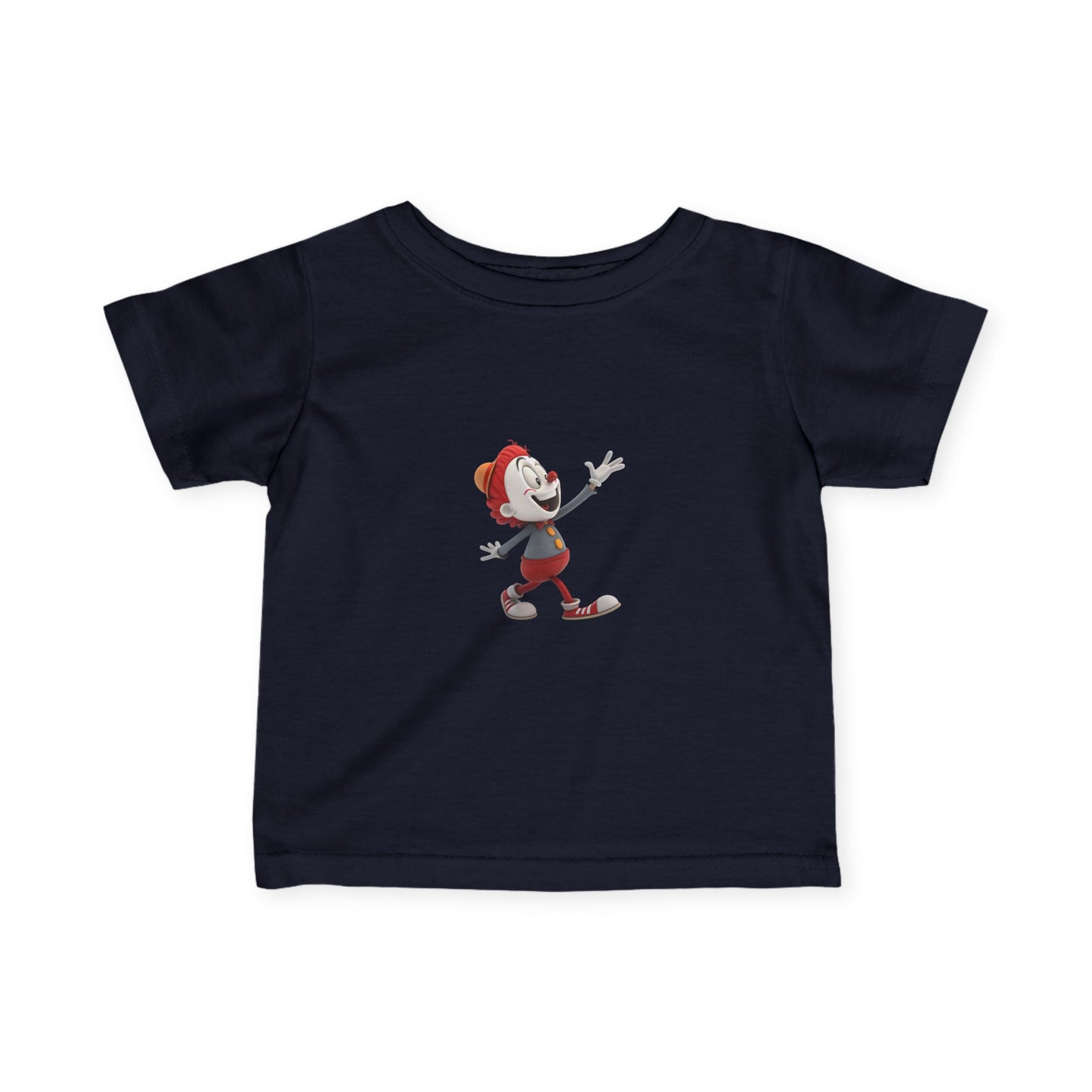 Infant Cartoon Character Tee, Cute Baby T-shirt, Kids' Playwear, Birthday Gift, Toddler Apparel, Funny Baby Shirt