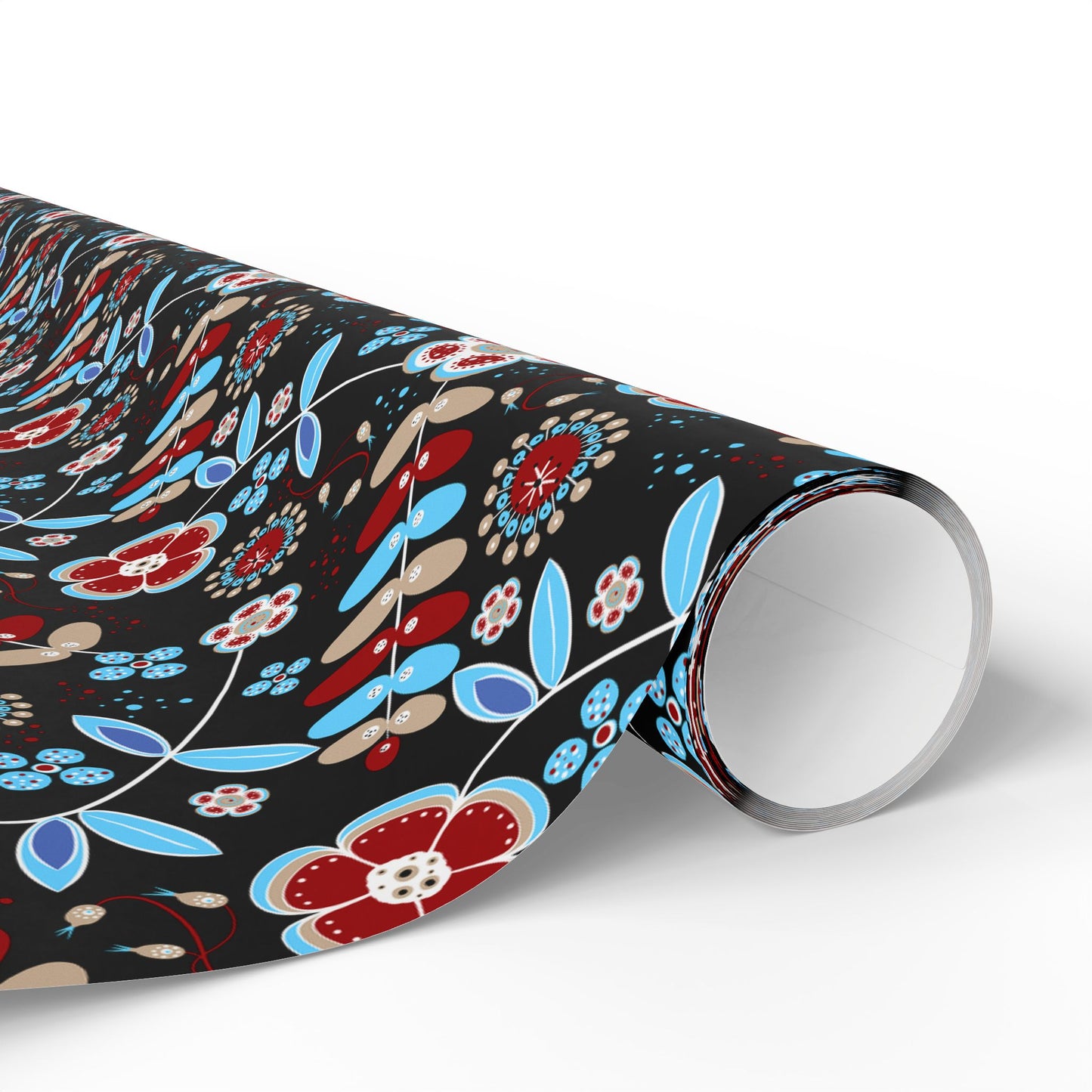 Festive Wrapping Paper Roll, Colorful Floral Gift Wrap for Holidays, Birthdays, Special Occasions, Unique Christmas Gift Wrap