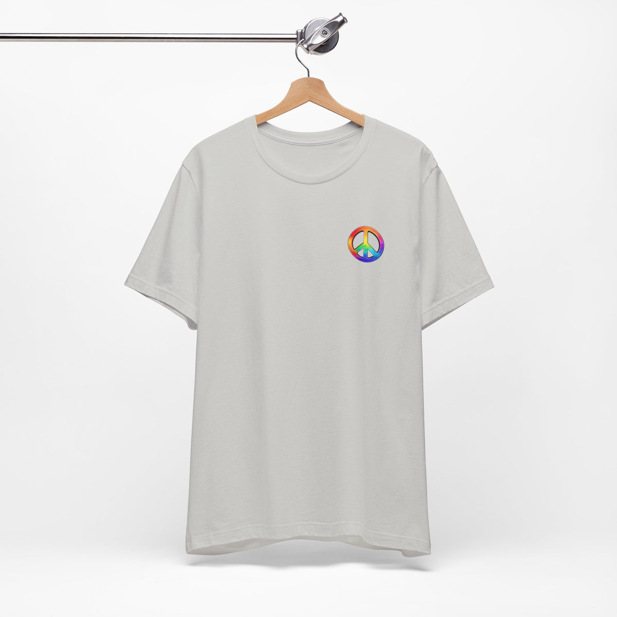 Peace Sign Tie-Dye Tee — Rainbow Hippie Peace Symbol T-Shirt