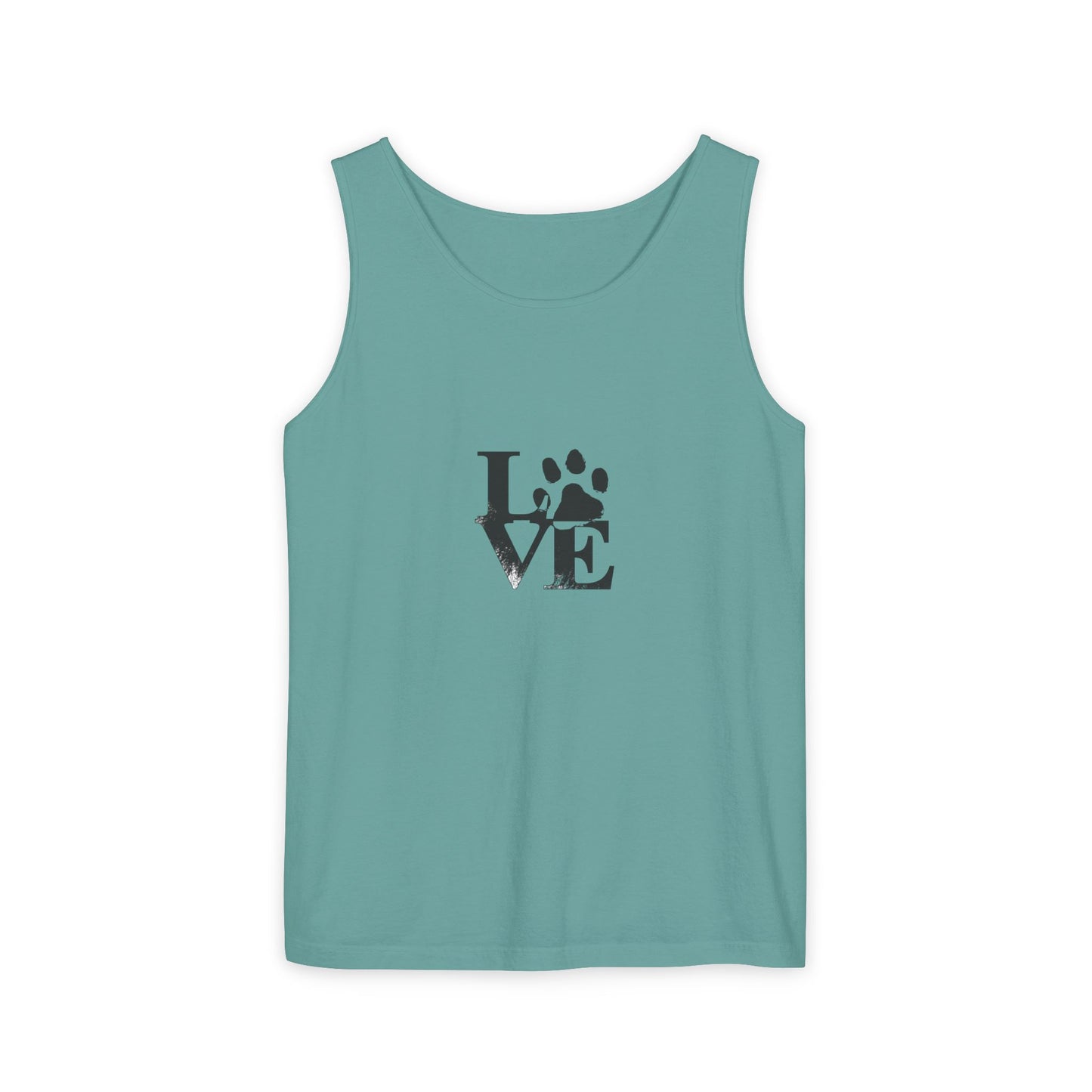 Paw Print Love Tank Top | Animal Lover Gift, Summer Tee, Pet Adoption Support, Casual Wear, Gift for Dog Mom/Dad