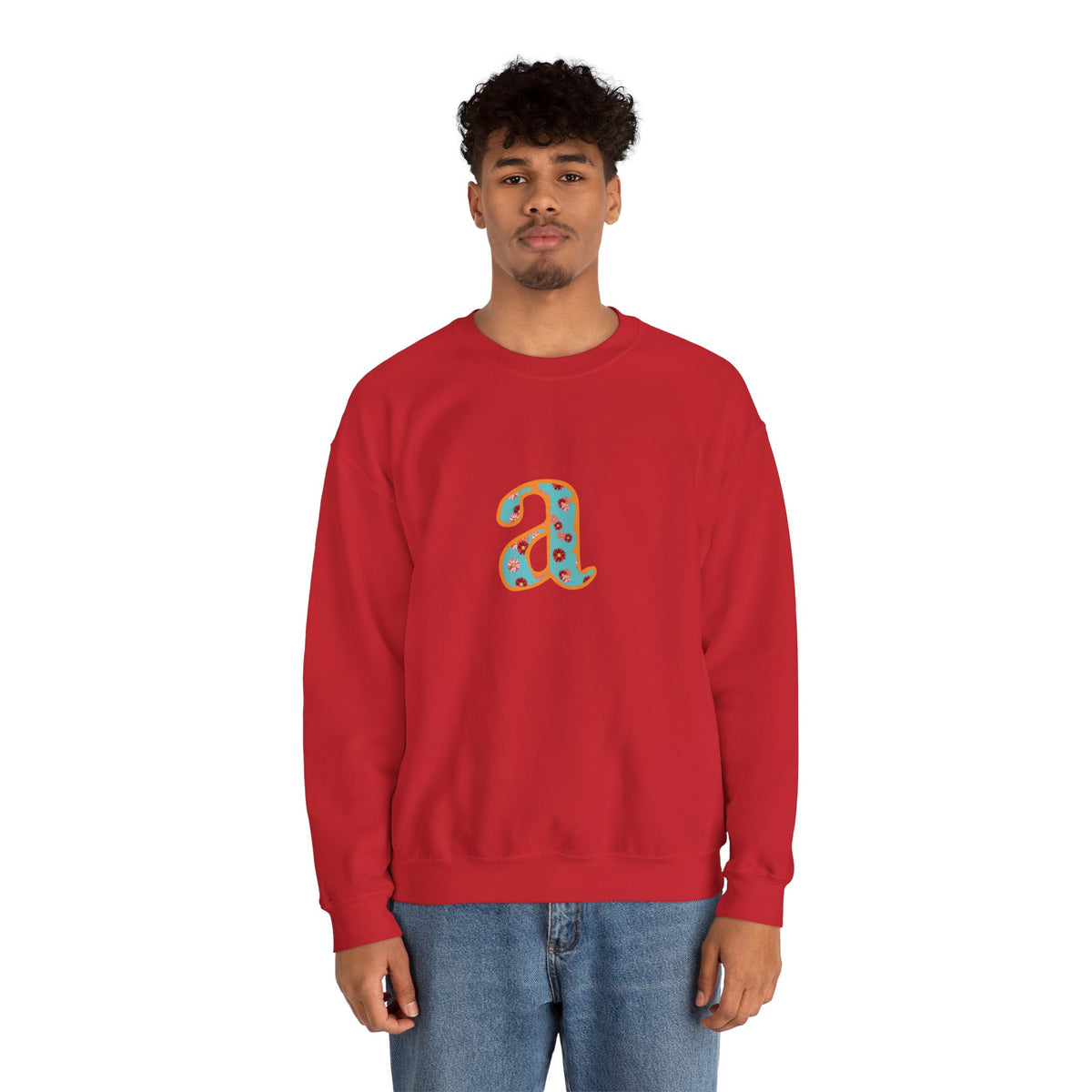 Personalized Initial Sweatshirt, Cozy Unisex Crewneck, Custom Gift for Her, Monogrammed Apparel, Perfect for Birthdays and Holidays