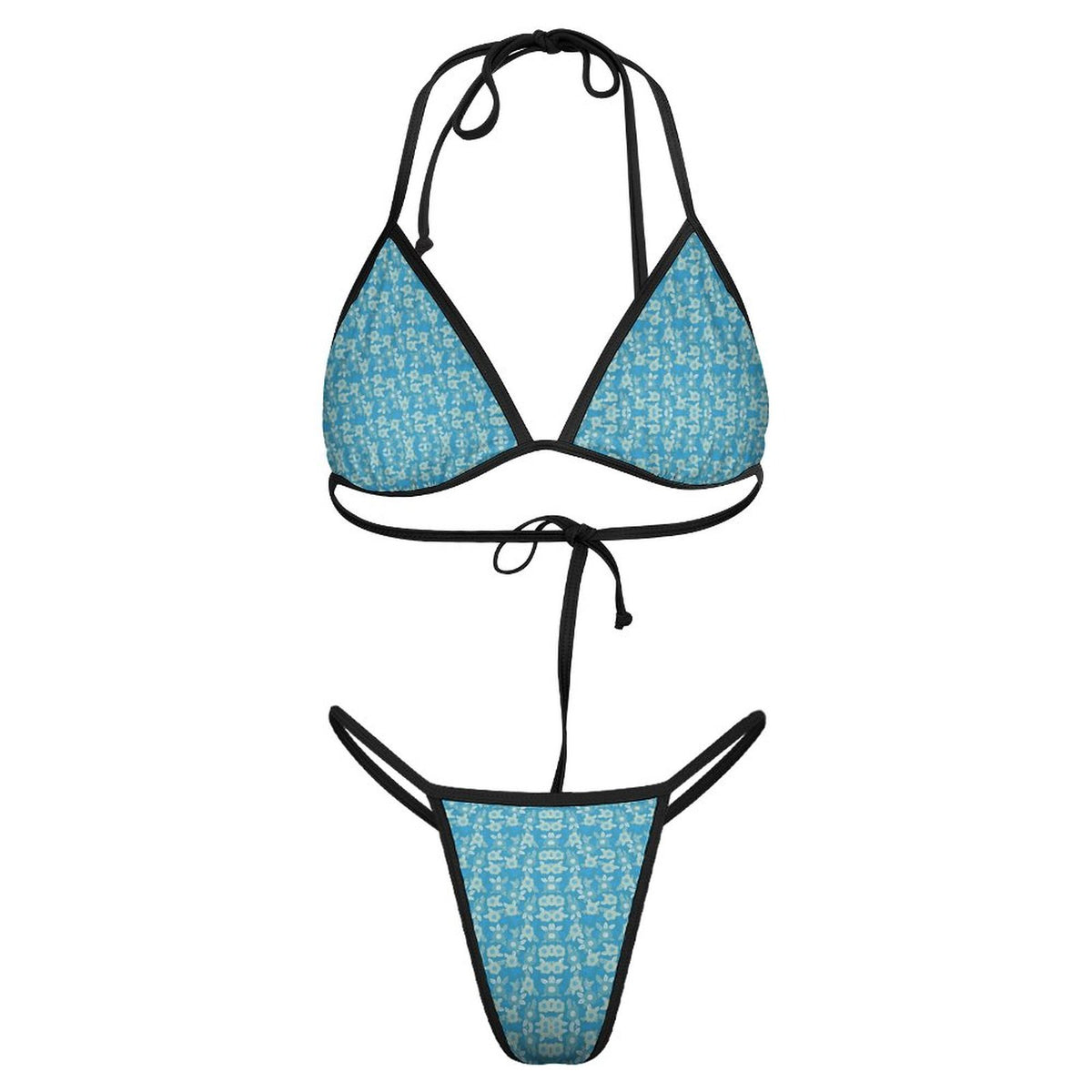 2-Piece Thong Triangle Bikini Set