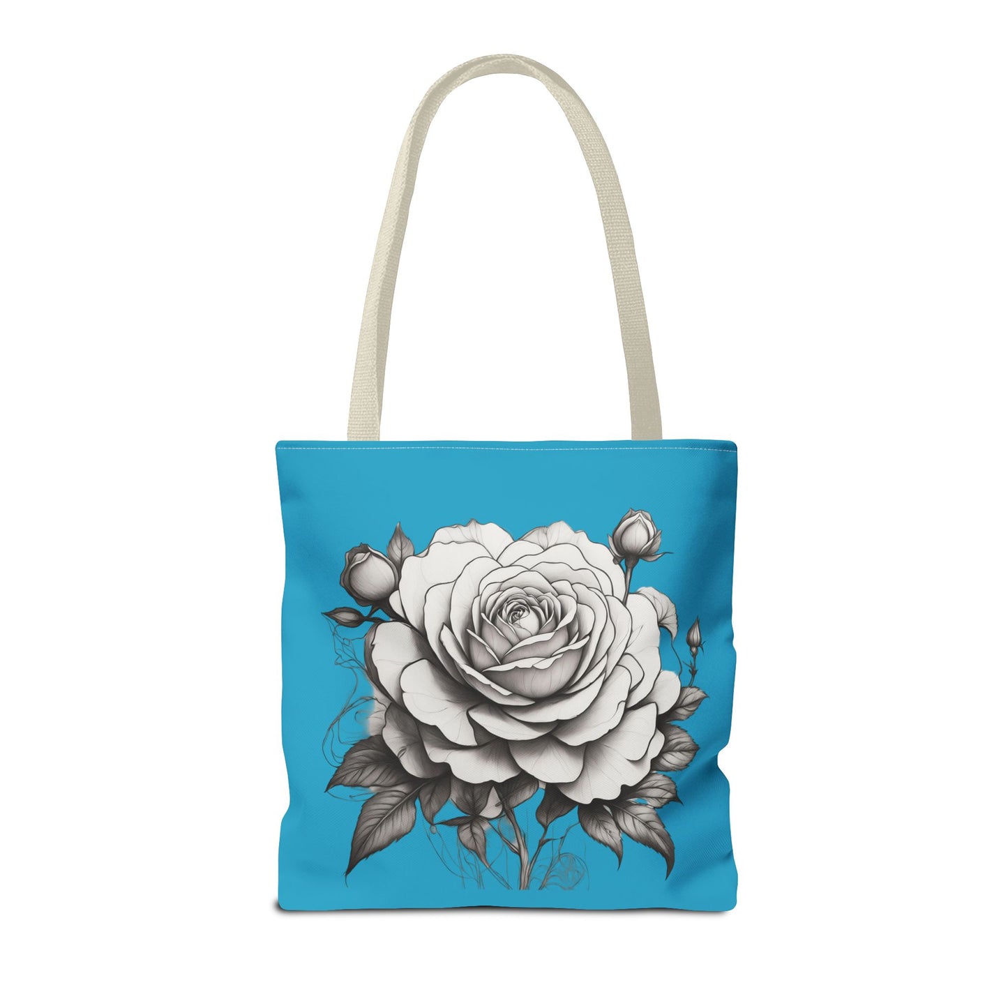 Elegant Floral Tote Bag with Roses, Chic Reusable Grocery Bag, Perfect Gift for Her, Stylish Handbag, Everyday Essentials