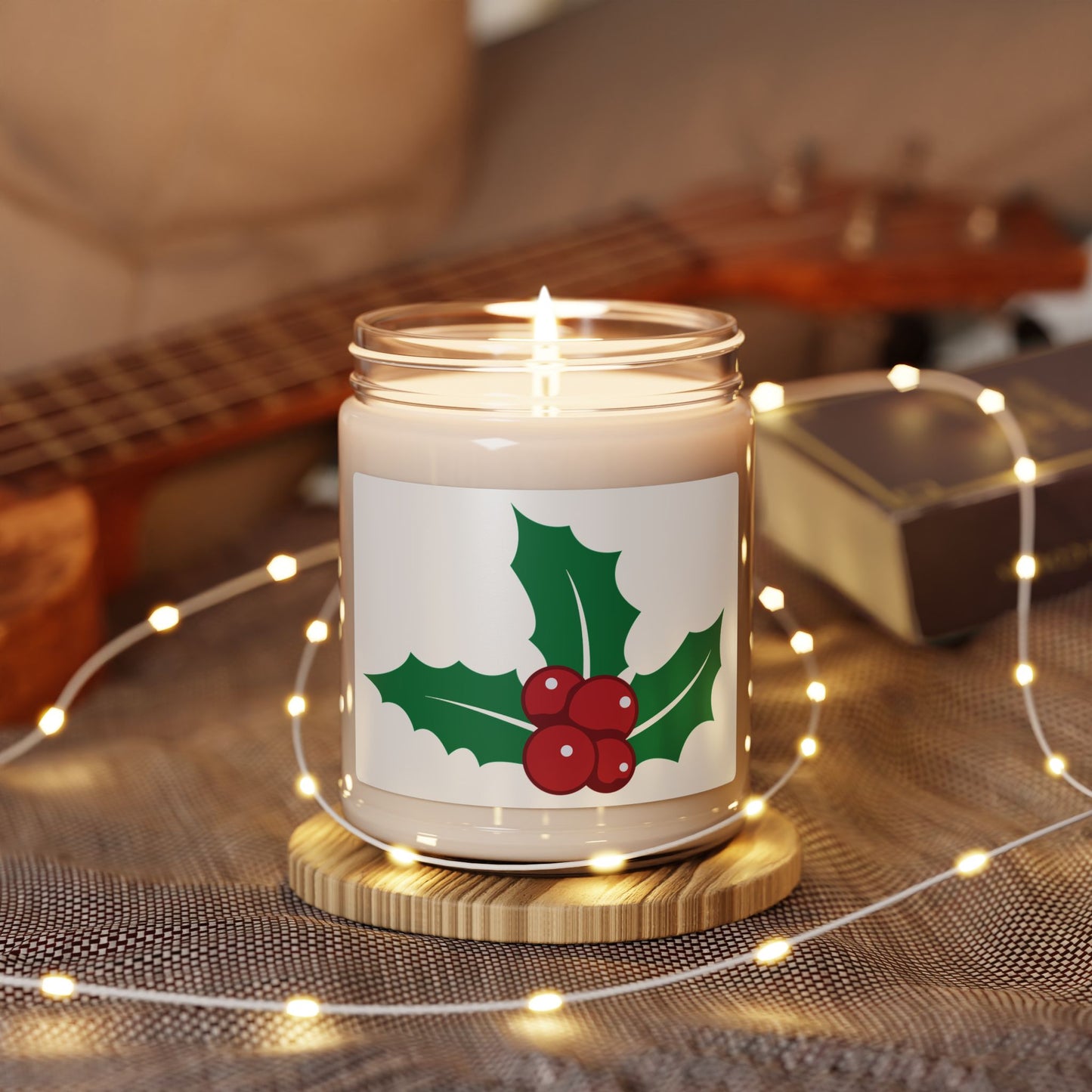 Holiday Scented Soy Candle, Christmas Decor, Aromatherapy Gift, Home Fragrance, Eco-Friendly Candle