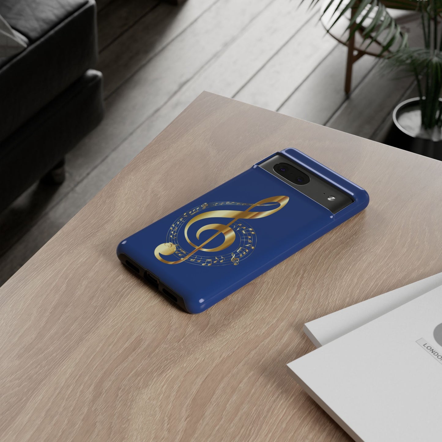 Tough Cases Blue and Gold Musical Note