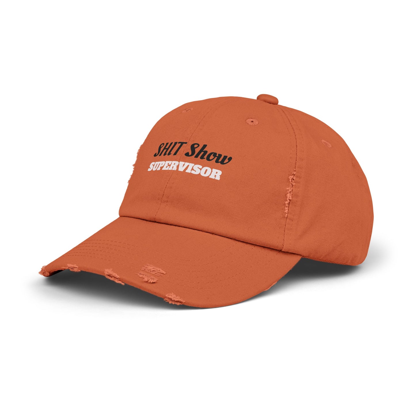 Unisex Distressed Cap, Fun Gift for Supervisors, Casual Hat, Distressed Dad Hat, Funny Cap for Events, Party Accessory, Everyday Wear