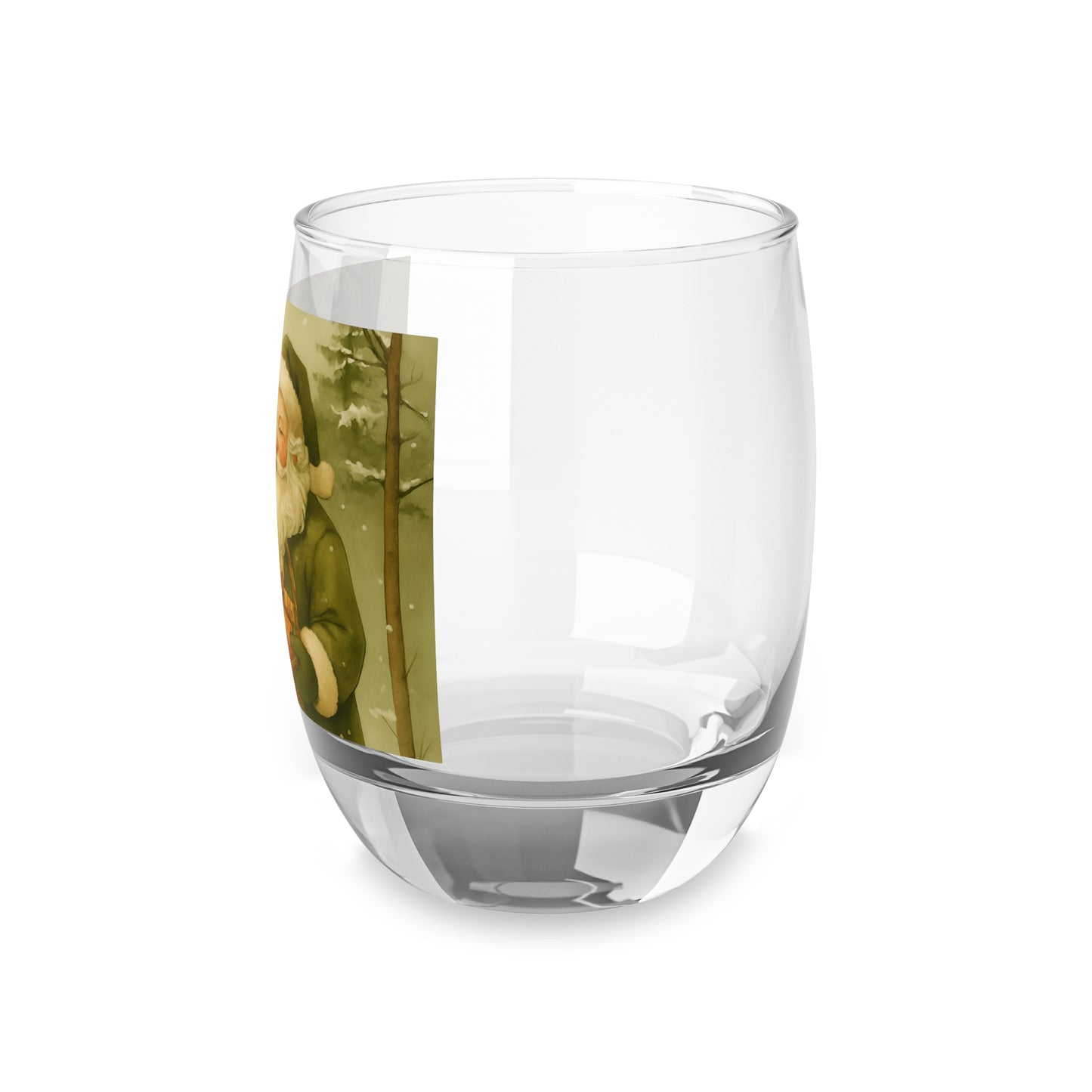 Festive Whiskey Glass, Holiday Gift, Christmas Decor, Personalized Barware, Winter Celebration Drinkware