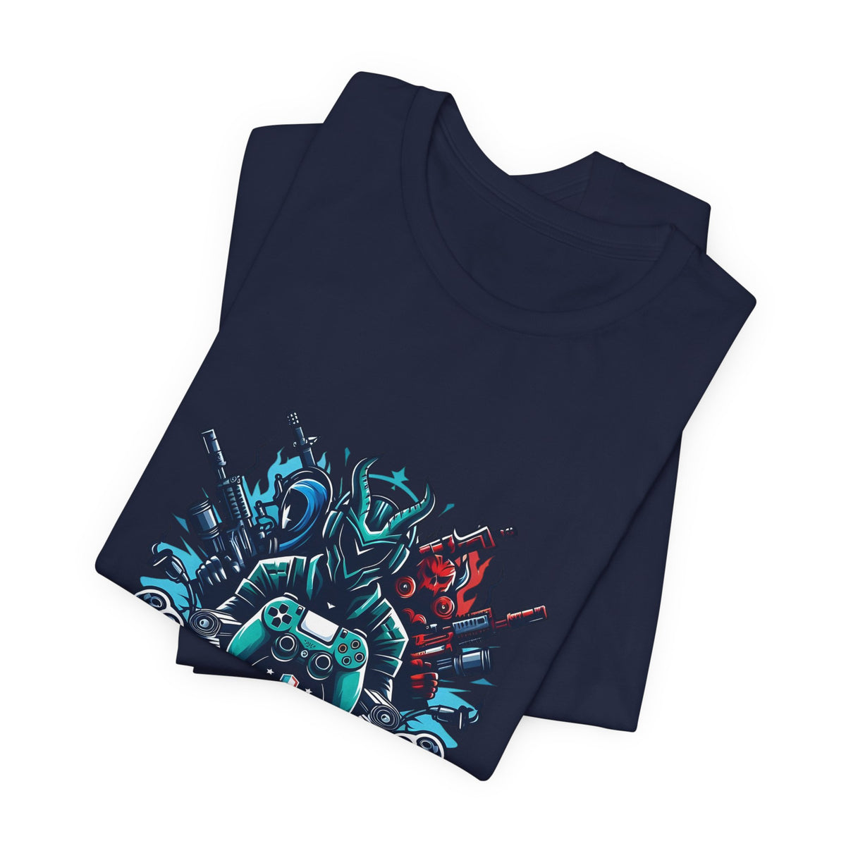 Gaming Controller Emblem Tee — Esports Gamer Graphic T-Shirt
