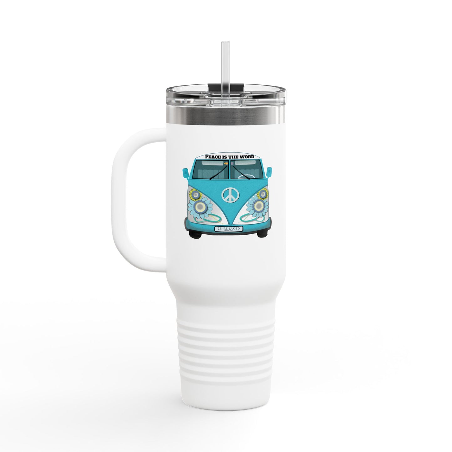 Vintage Van Insulated Travel Mug, Coffee Mug, Tea Tumbler, Road Trip Gift, Eco-Friendly Travel Cup