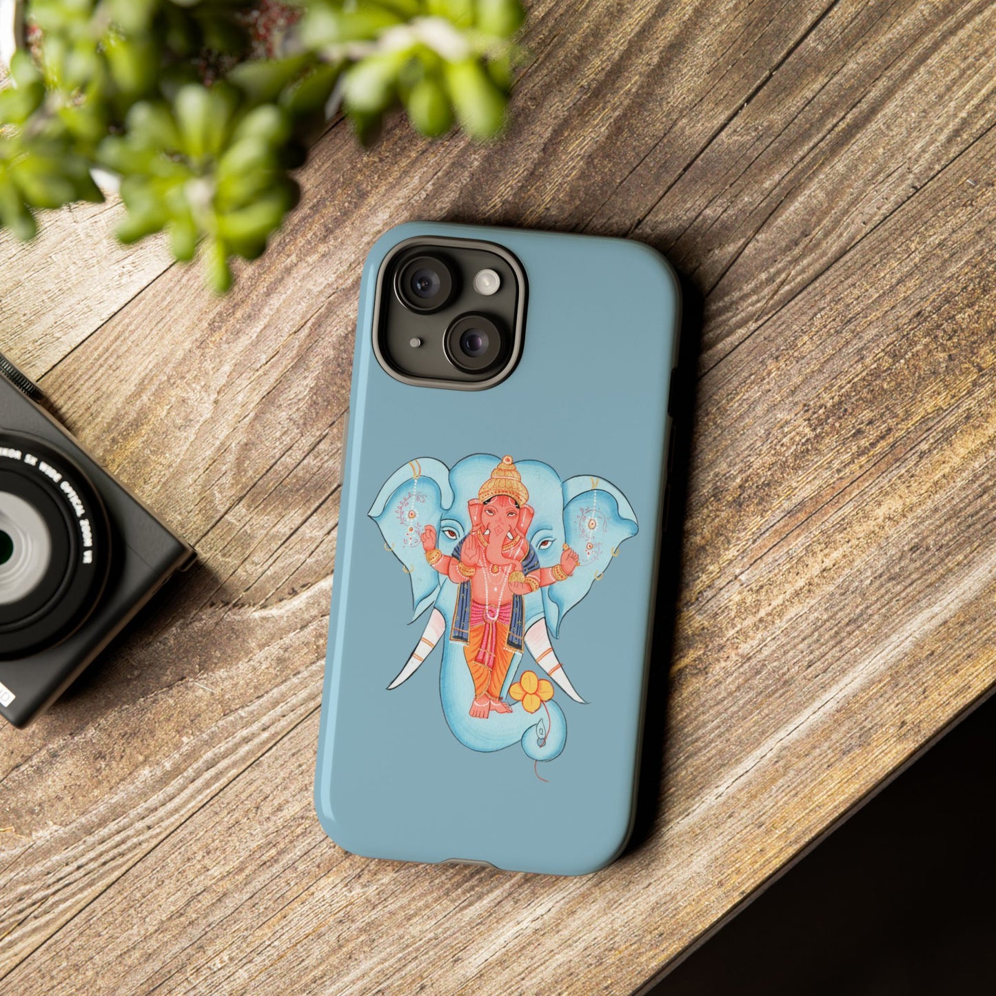 Tough Cases: Ganesh-Inspired Phone Case, Bohemian Phone Cover, Hindu Art Accessory, Festival Gift, Protective Phone Shell